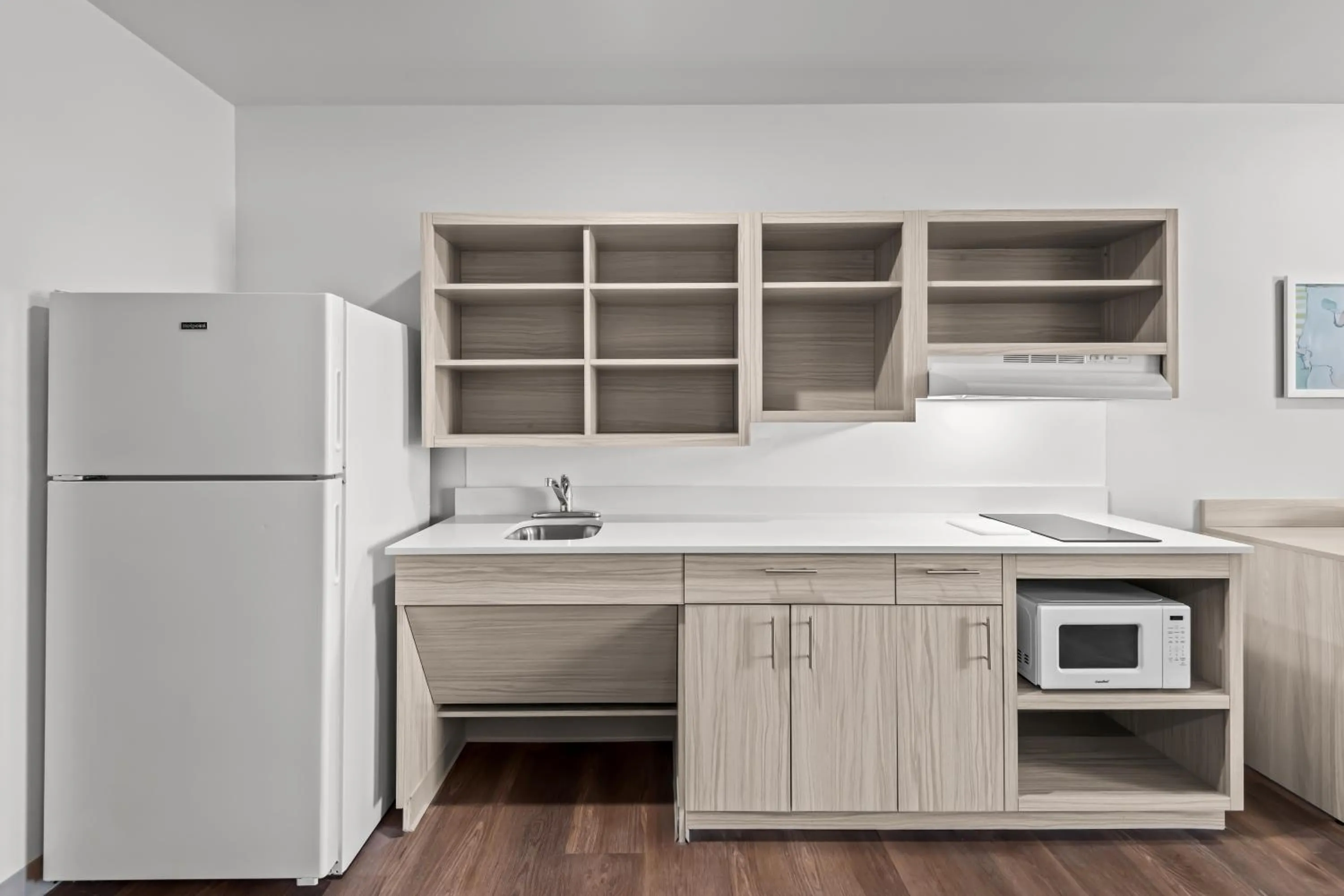 Kitchen or kitchenette in WoodSpring Suites Coralville Iowa City