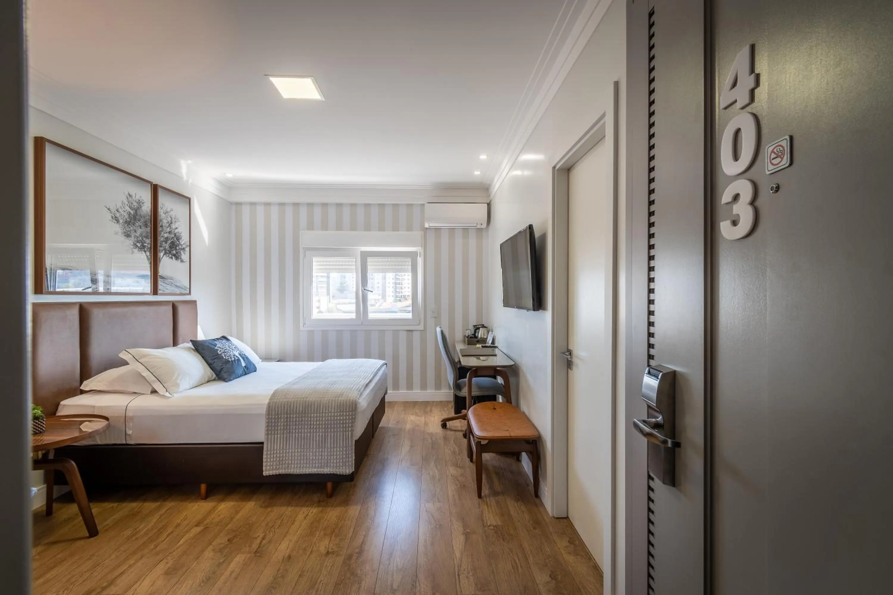 Bed in Hotel Kindermann