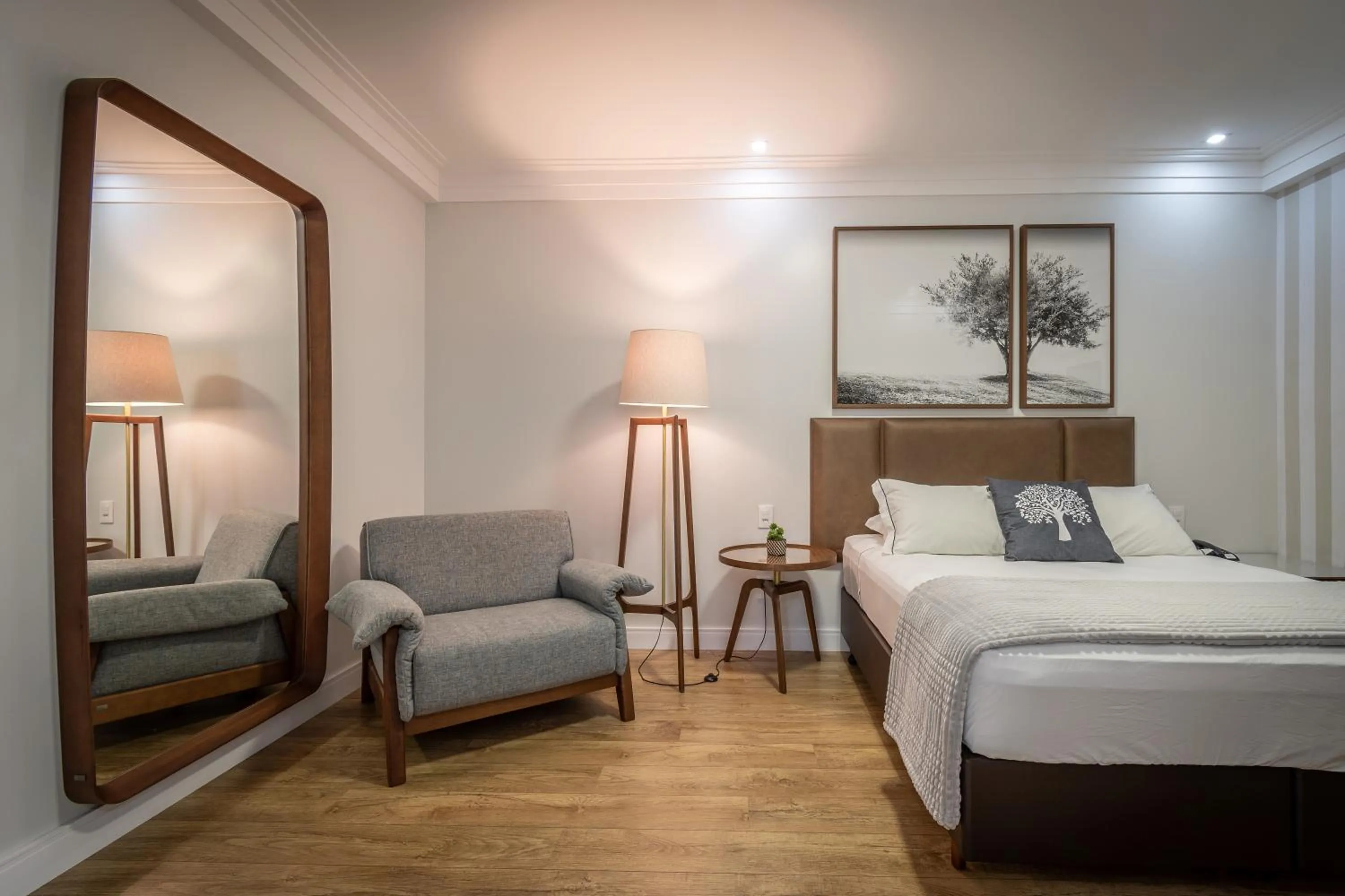 Bed in Hotel Kindermann