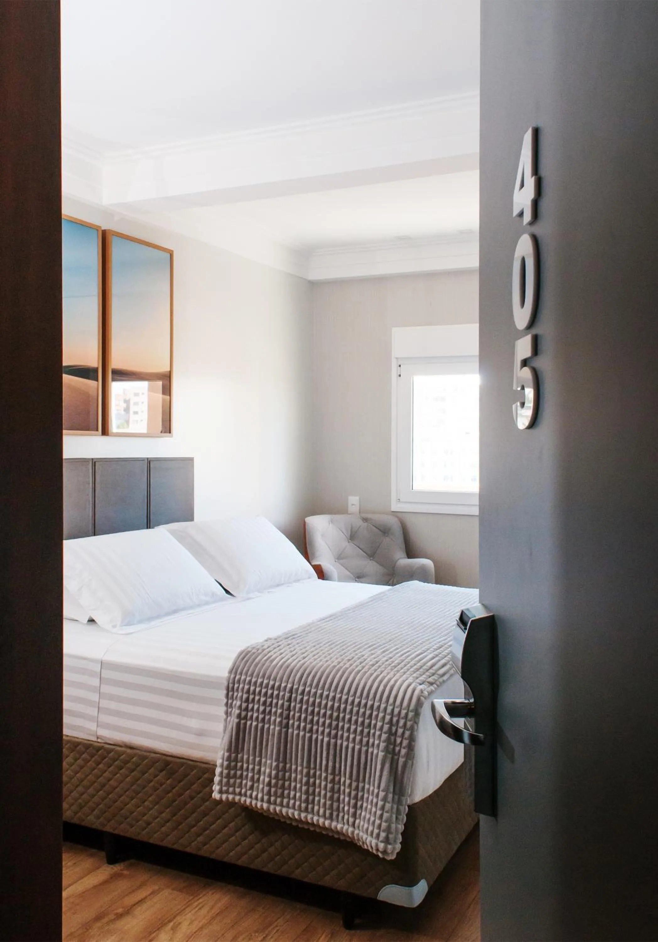 Bed in Hotel Kindermann