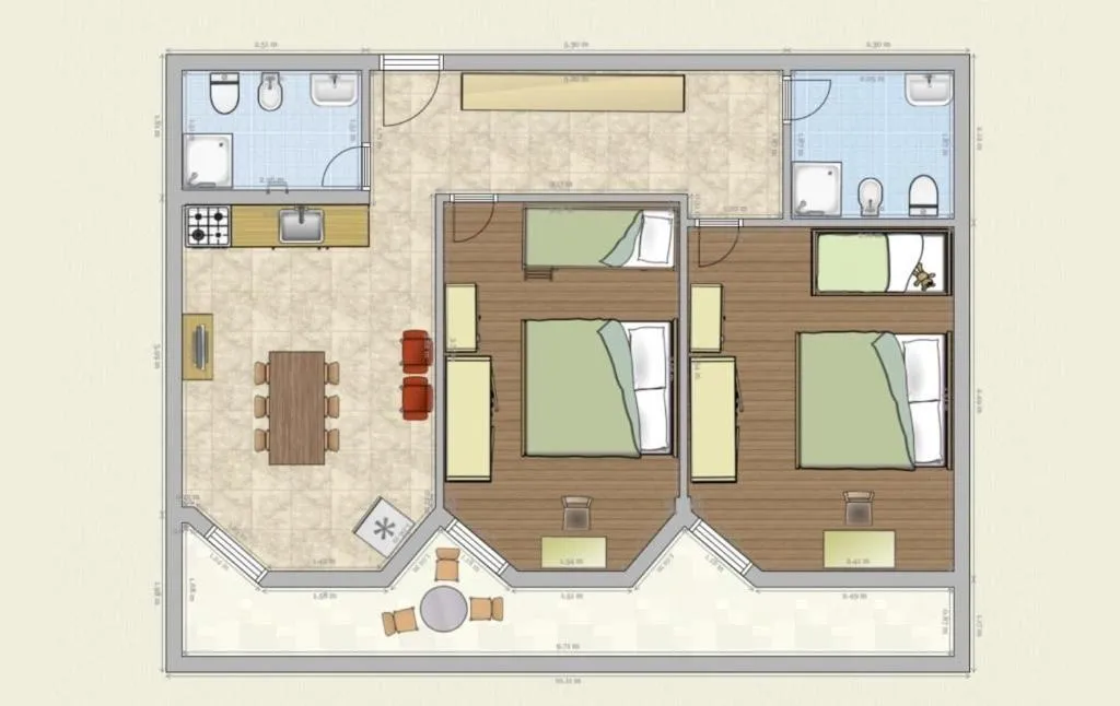 Floor plan in SoleMare Hotel e Residence