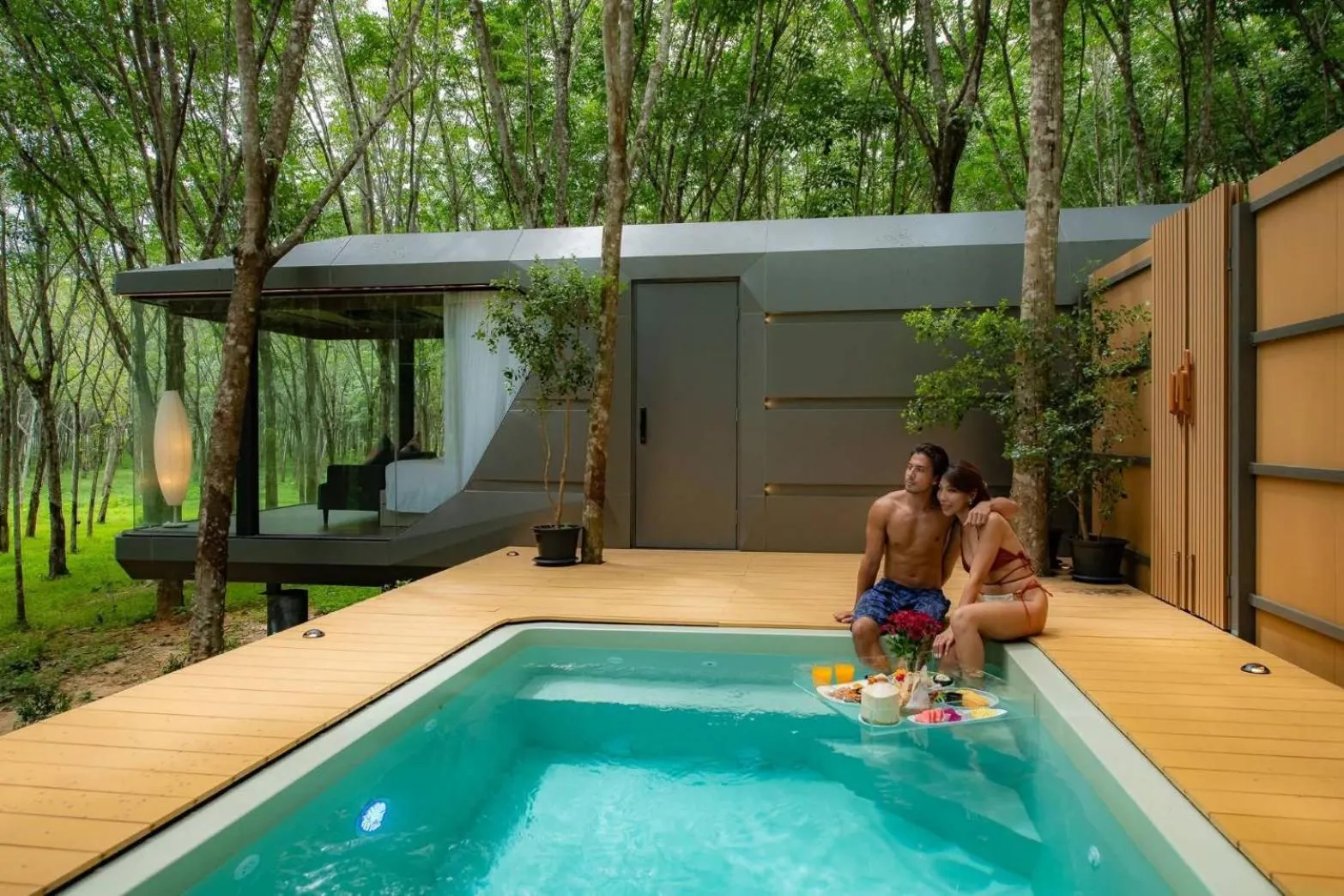 Pool view in Timber Society Boutique Hideaway