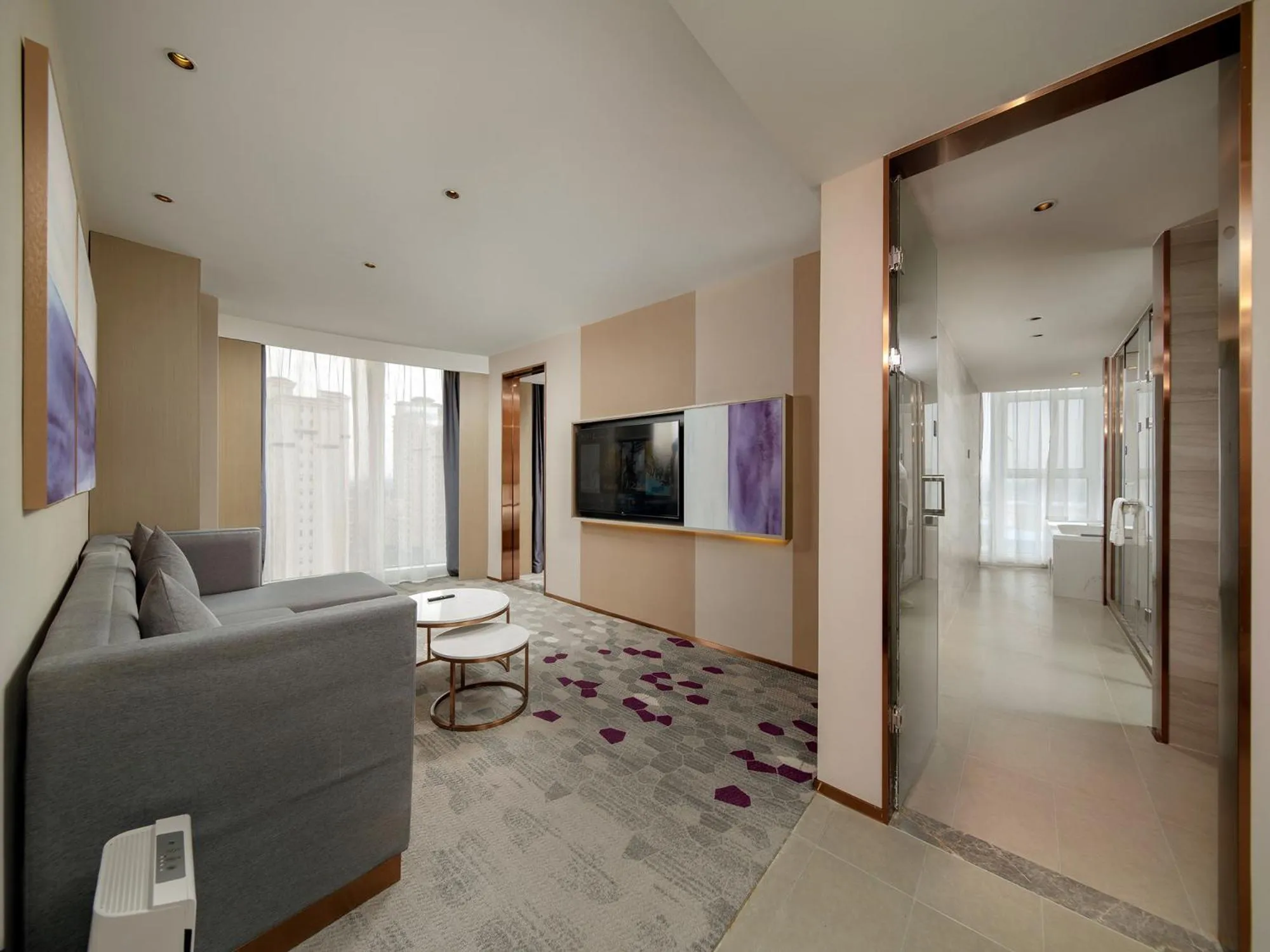 Living room in Lavande Hotel Credit Building of Gaocheng District, Shijiazhuang City