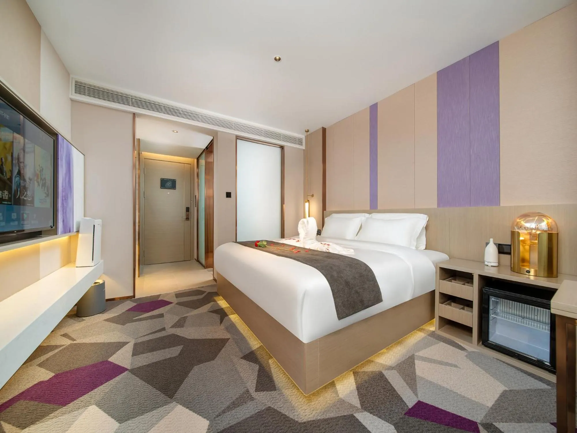 Bed in Lavande Hotel Credit Building of Gaocheng District, Shijiazhuang City
