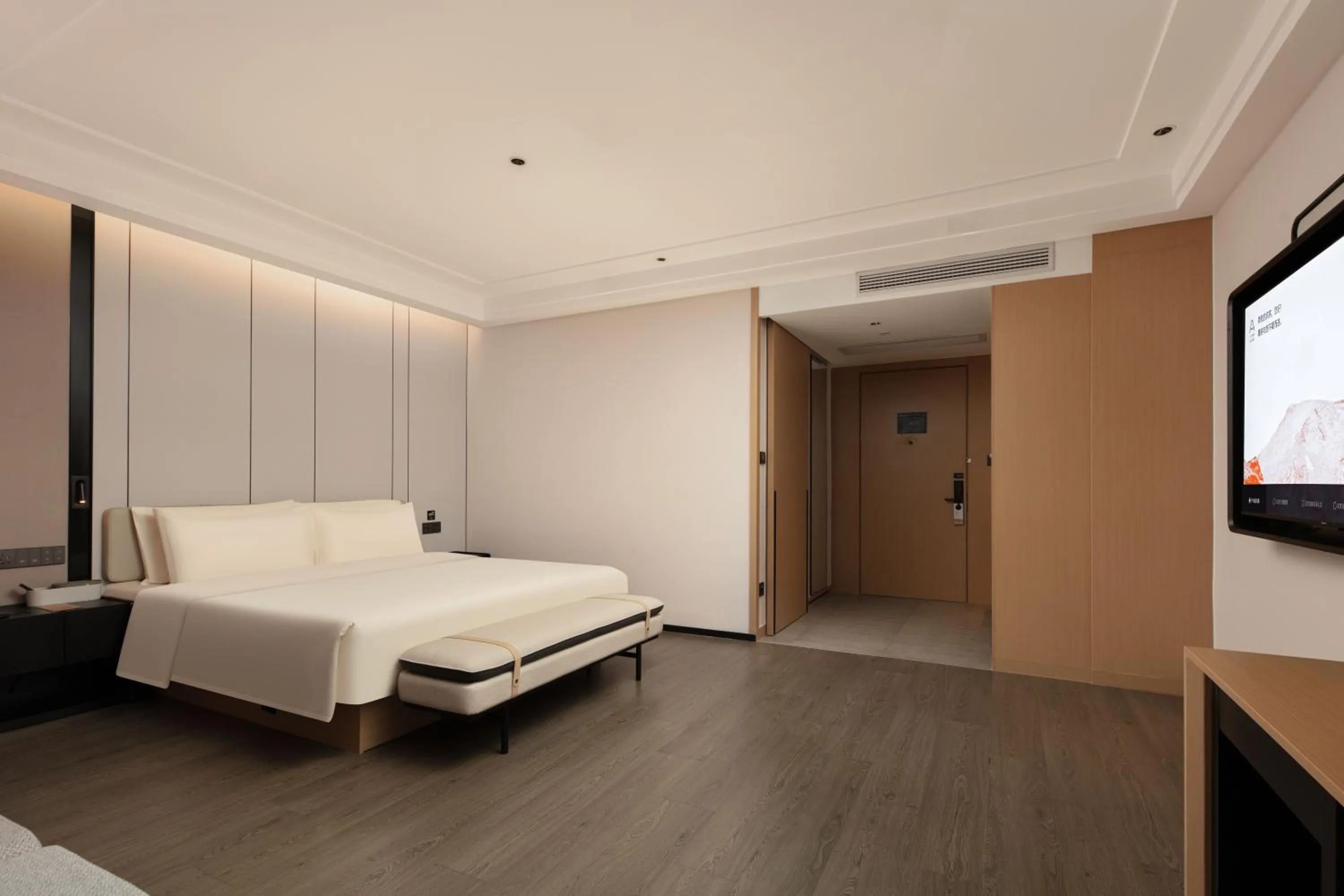 Bed in Atour Hotel Hangzhou Binjiang Binwen Road