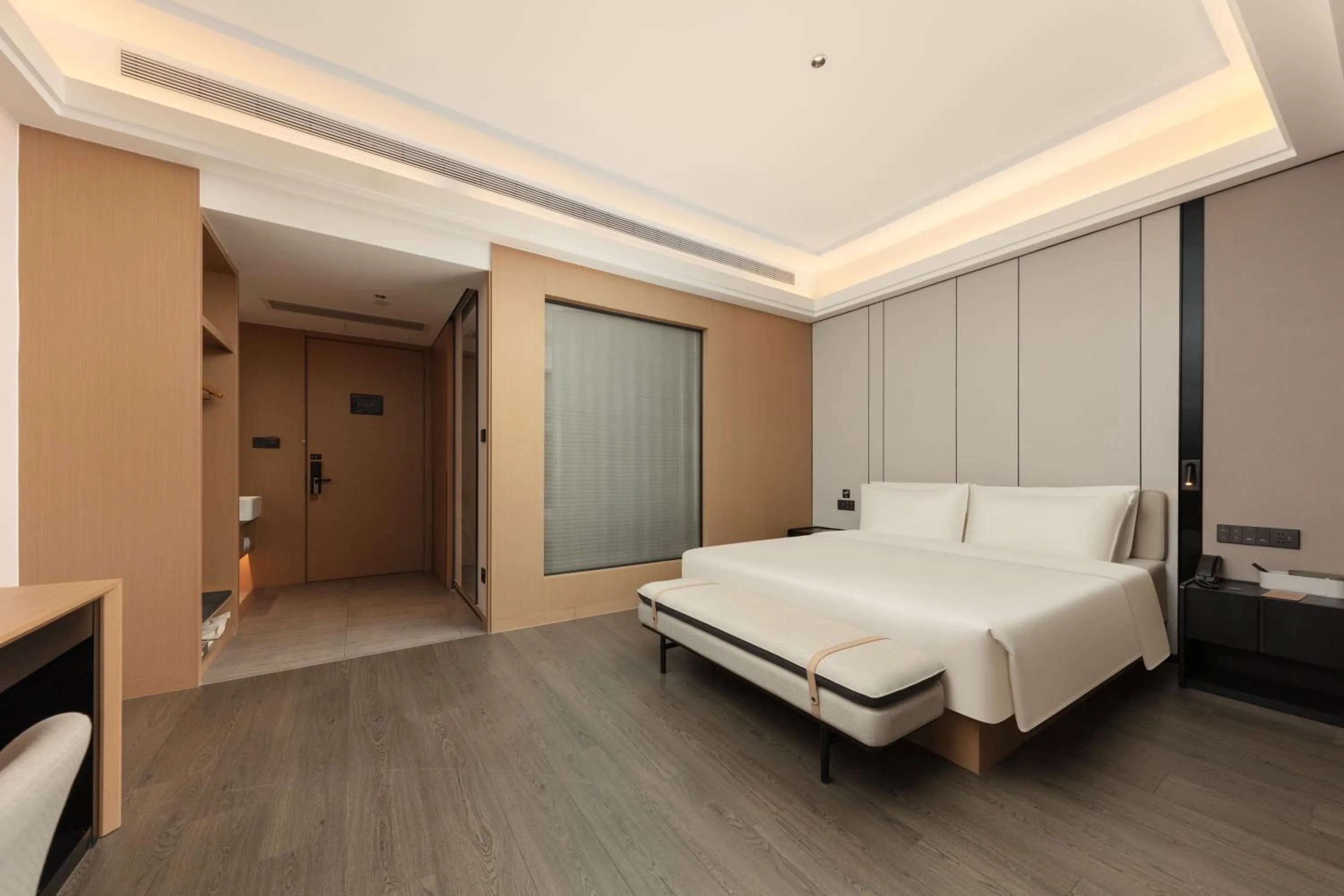 Bed in Atour Hotel Hangzhou Binjiang Binwen Road