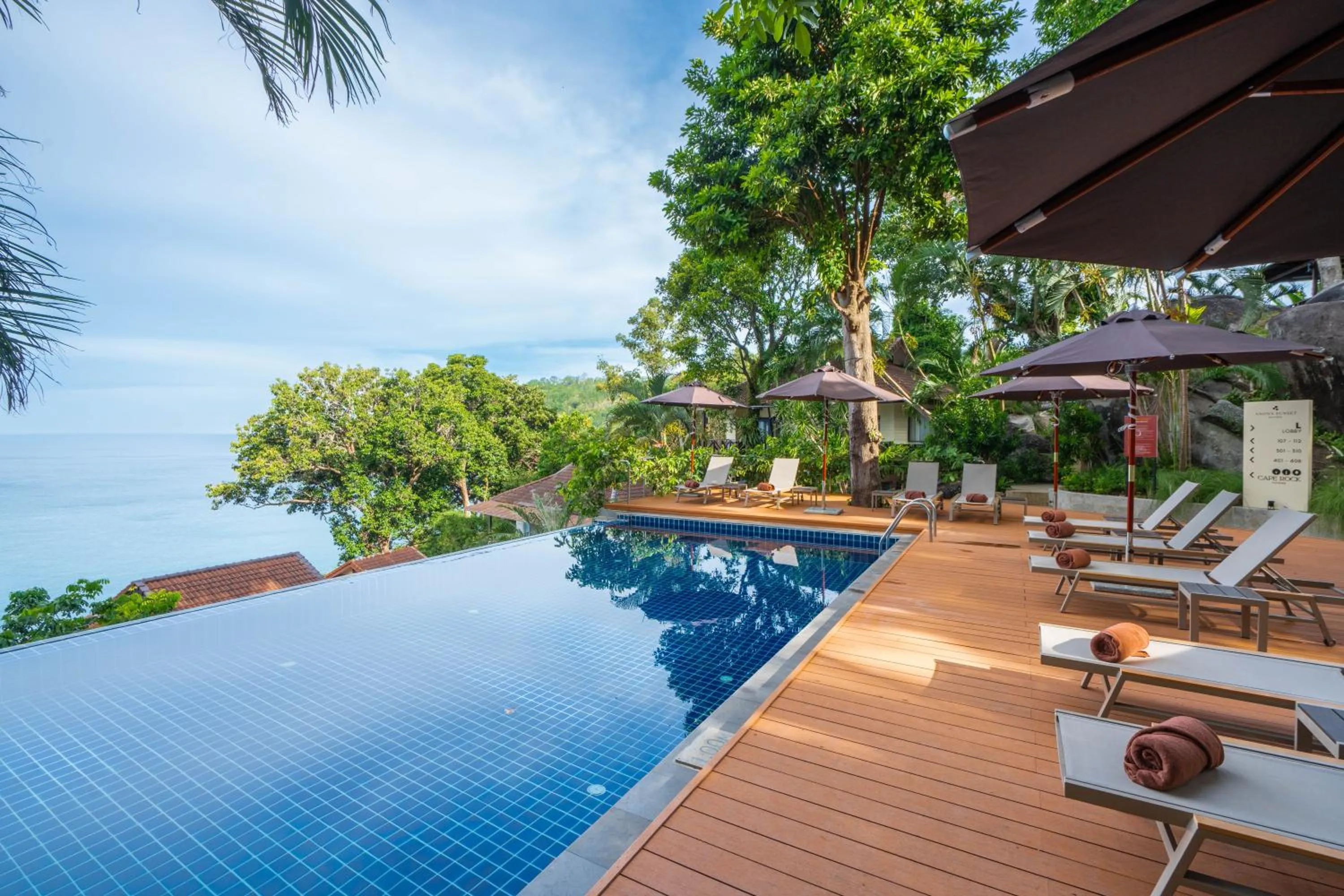 Pool view in Anona Sunset Boutique