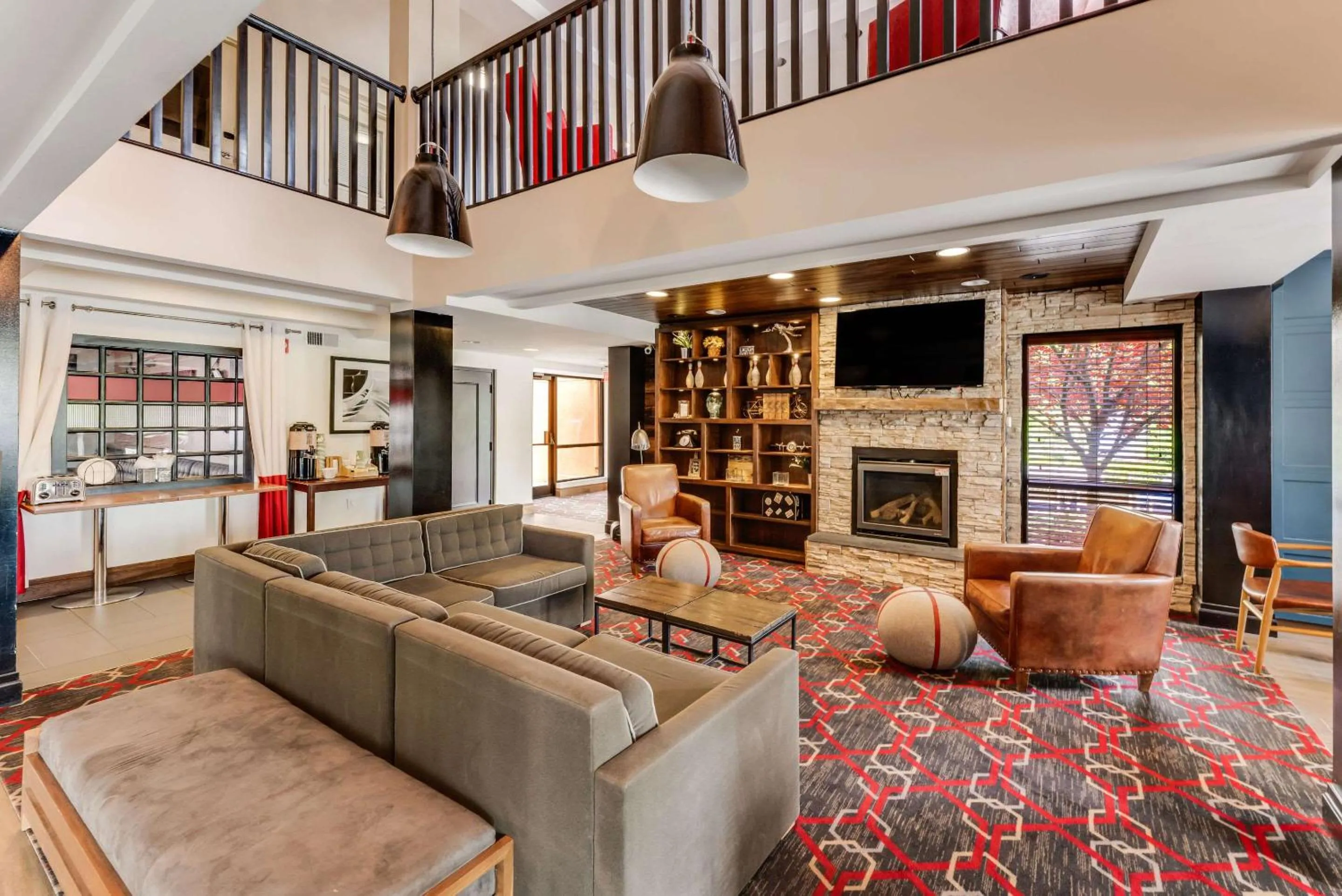 Lobby or reception in The Crossroads Hotel - Newburgh