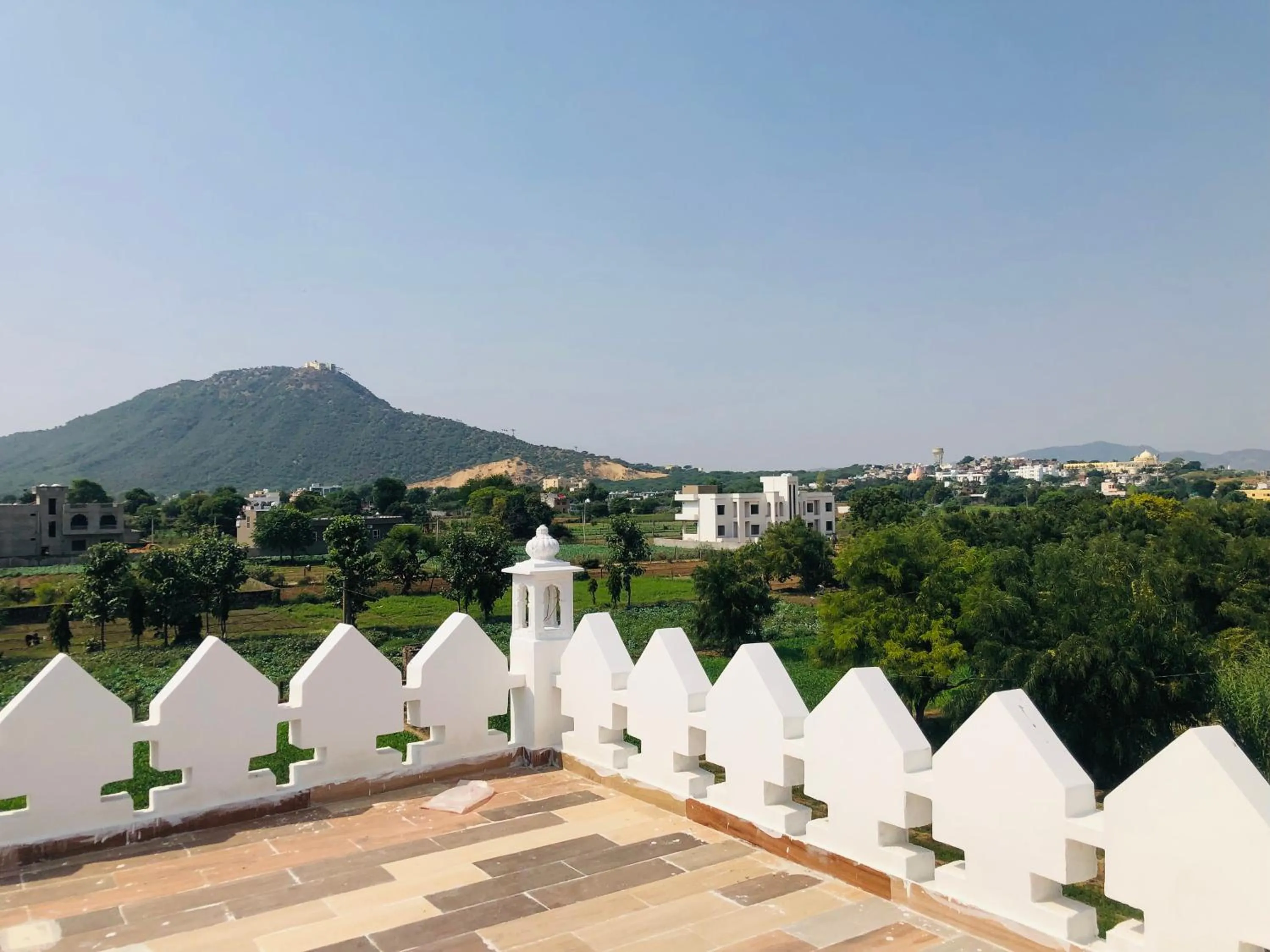 Mountain view in Kesariya Bagh Resort Pushkar