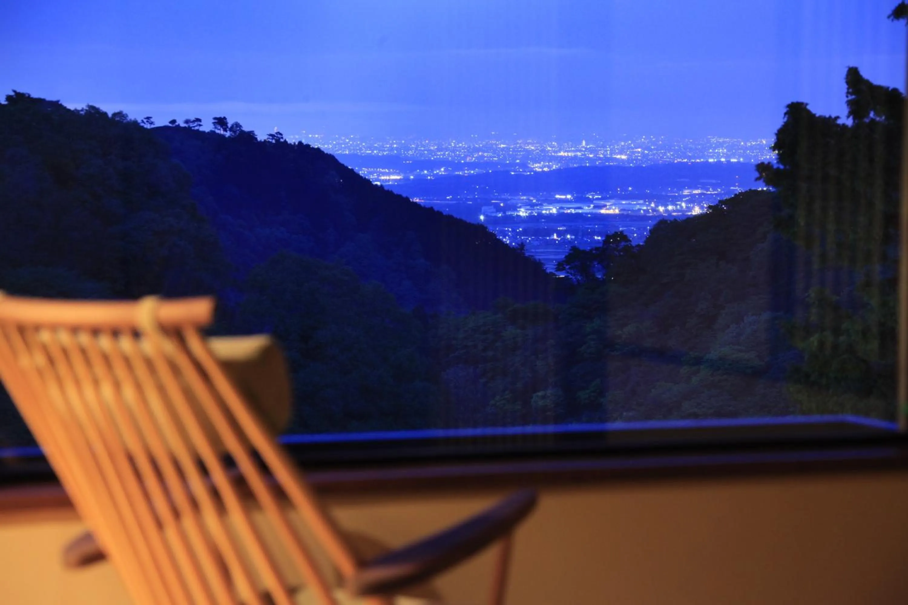 Seating area in Shikanoyu Hotel