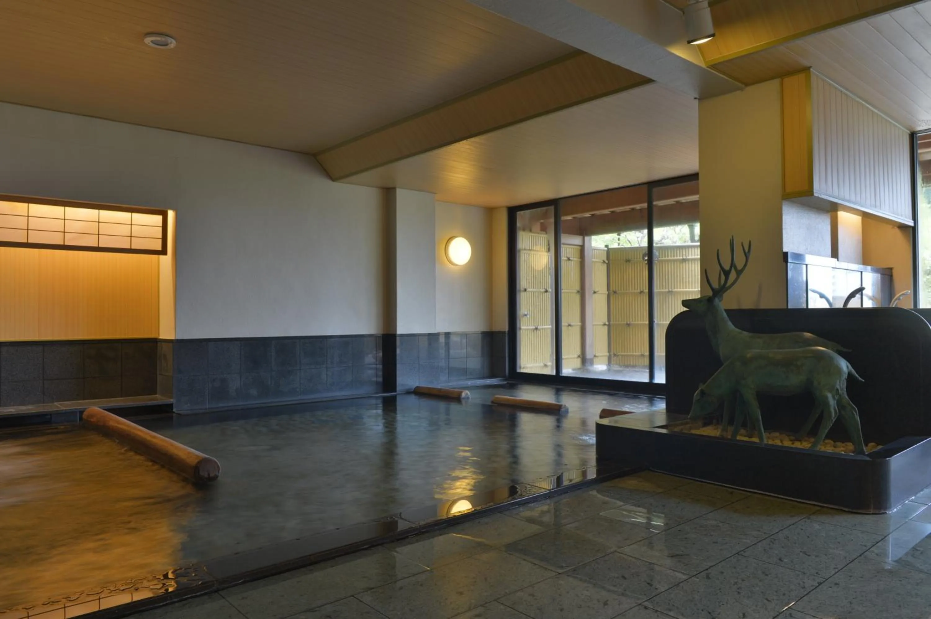 Hot Spring Bath in Shikanoyu Hotel