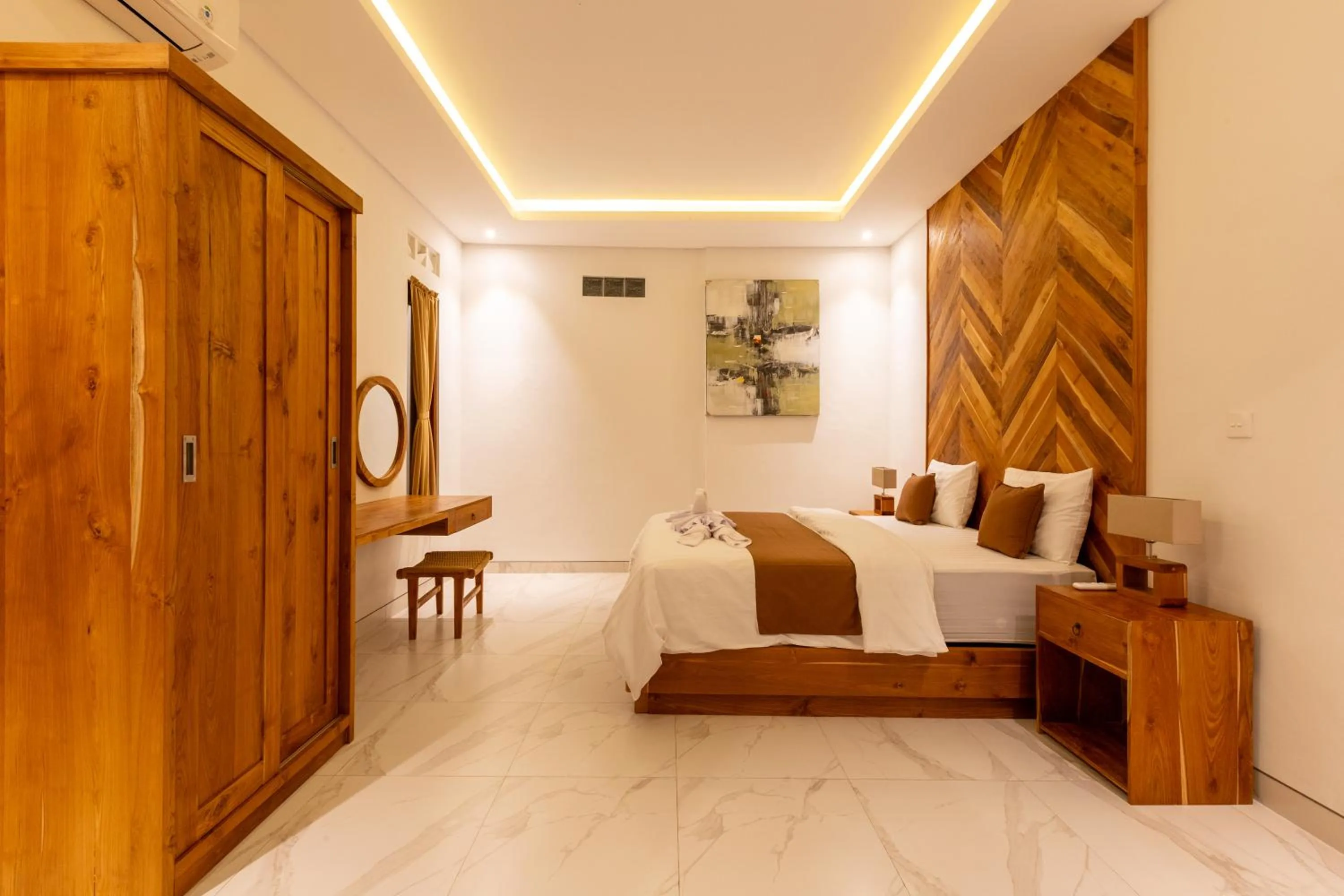 Bed in Sapta D'Villa Residence by Purely