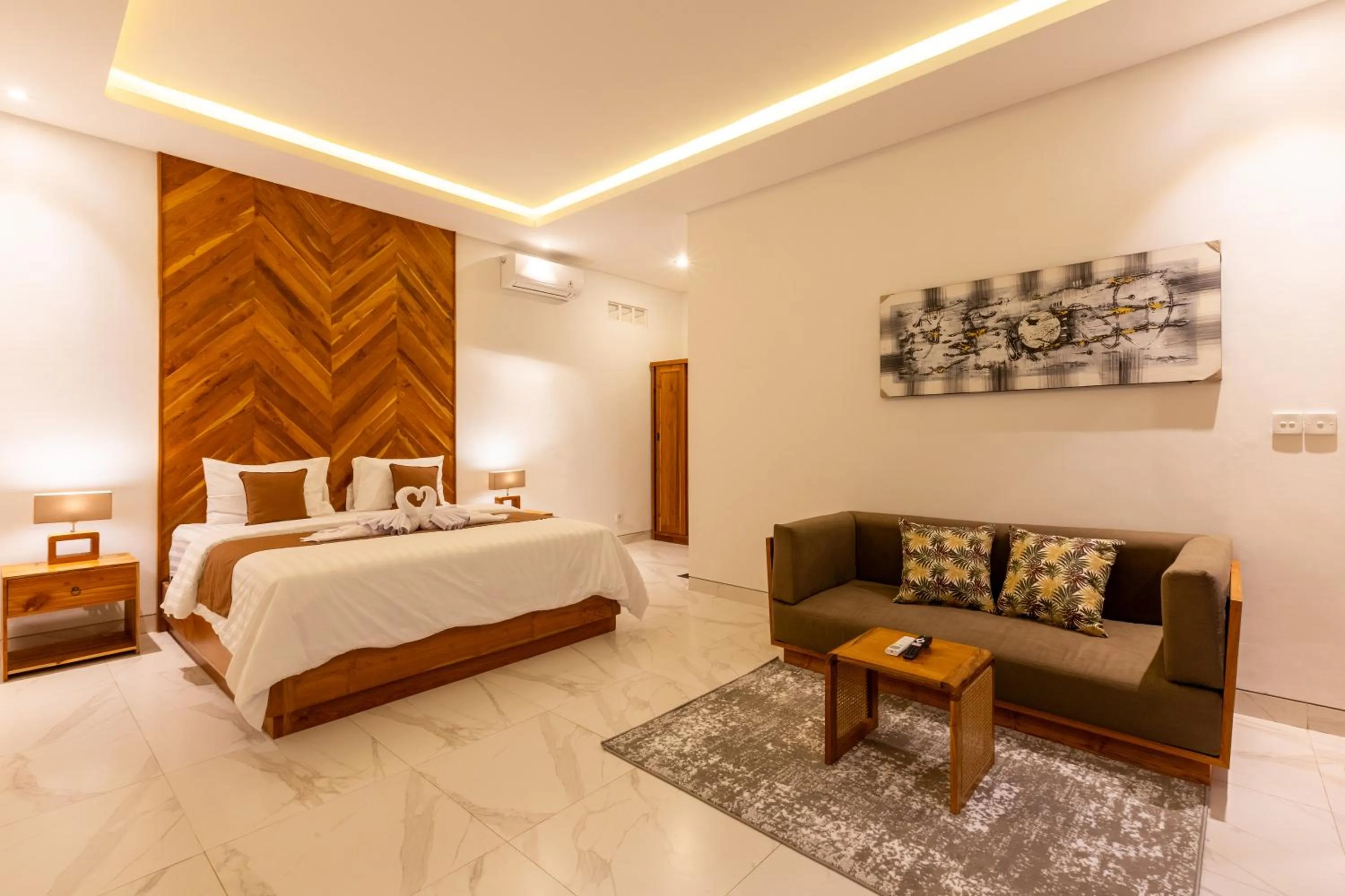 Bed in Sapta D'Villa Residence by Purely