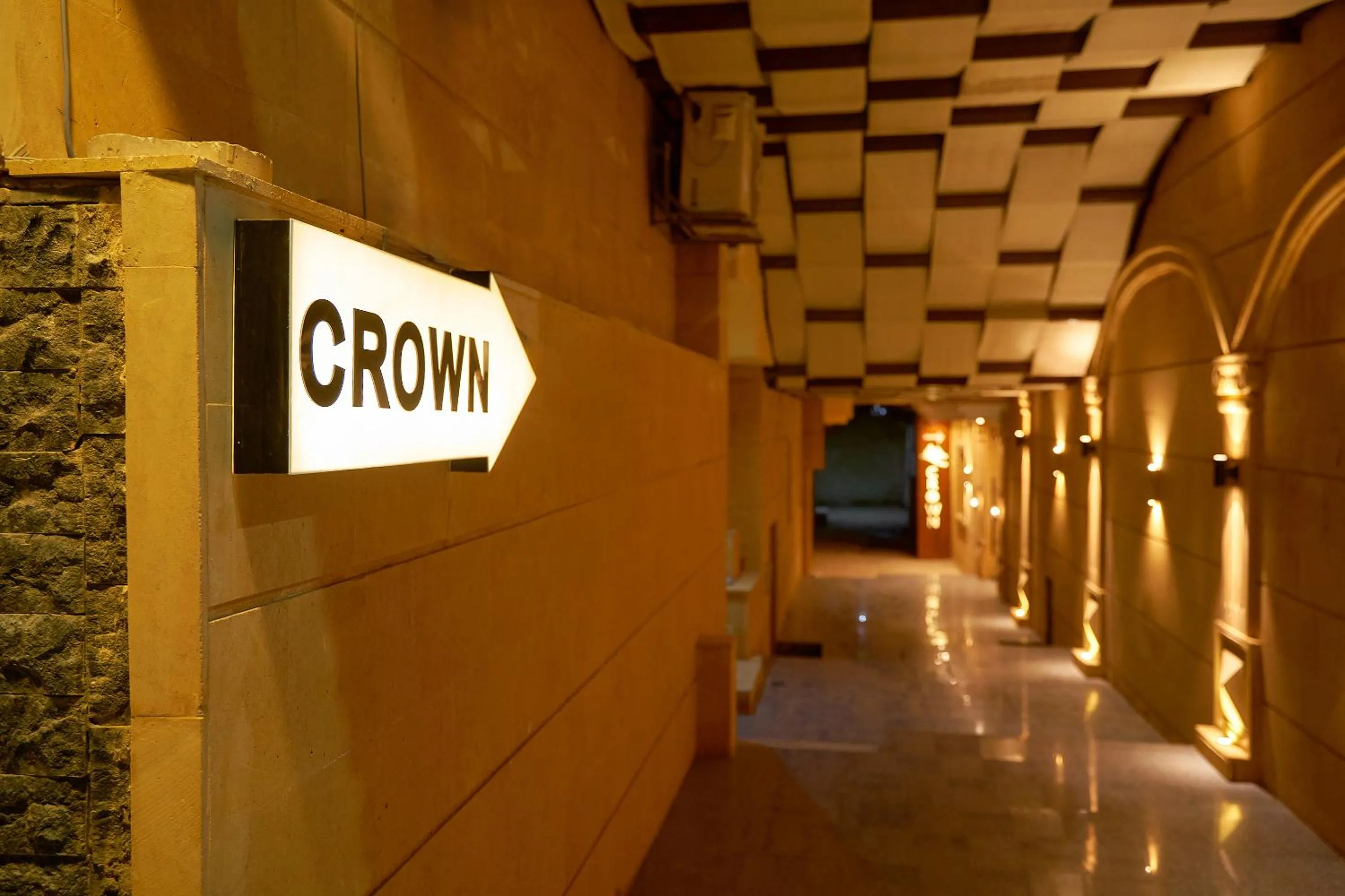 Property logo or sign in Crown Pyramids View Hotel