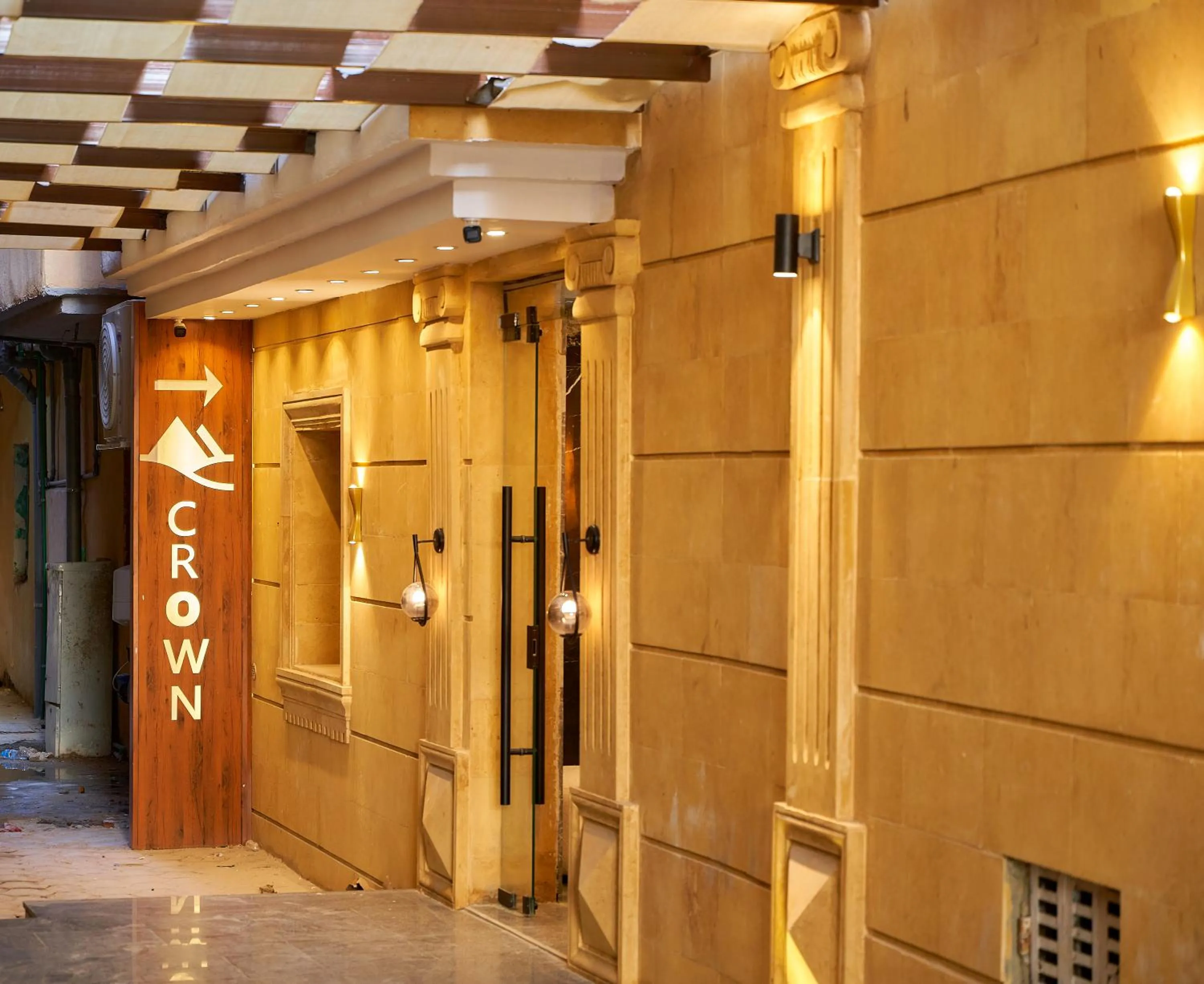 Property logo or sign in Crown Pyramids View Hotel