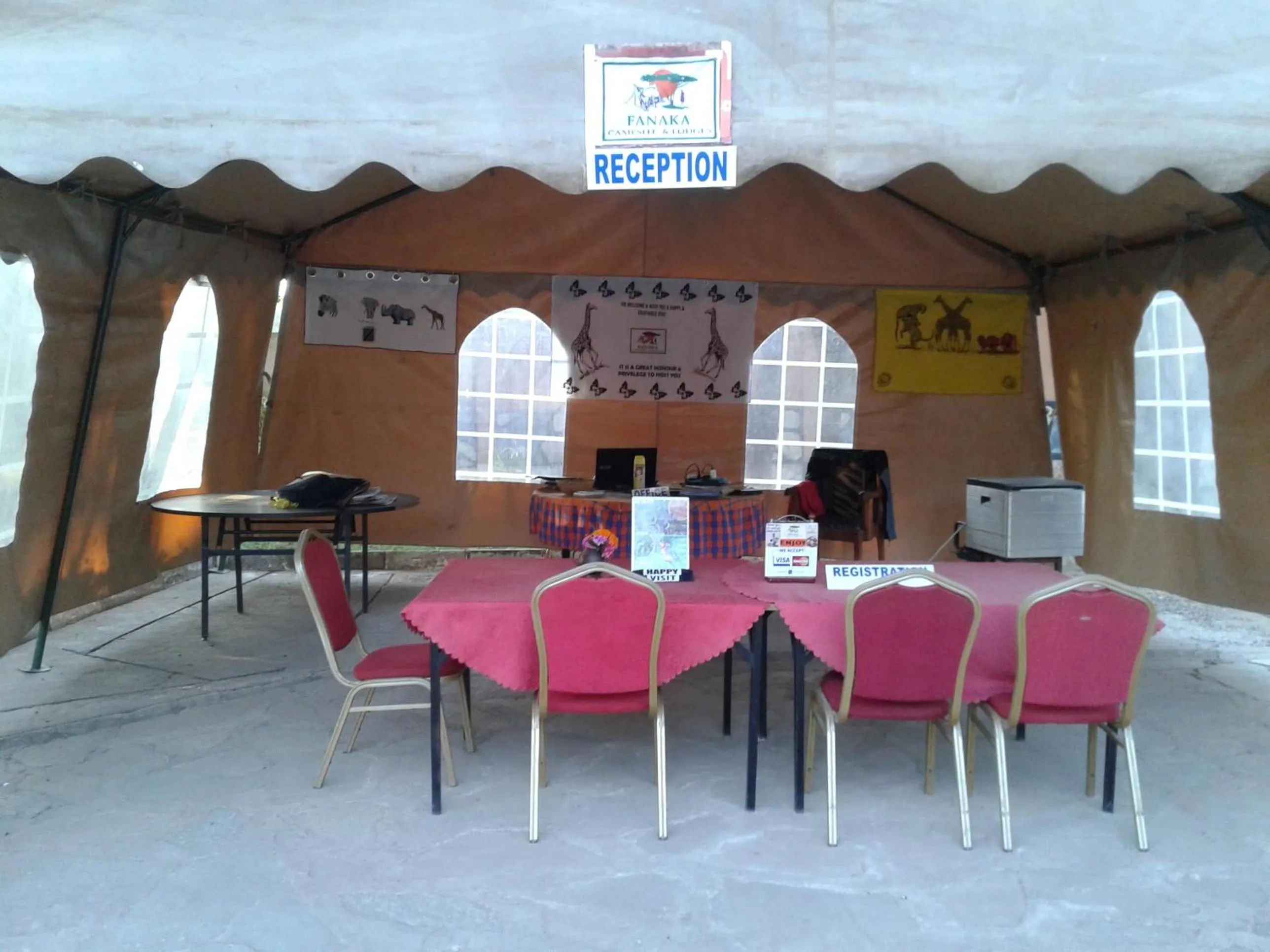 Lobby or reception in Fanaka Safaris Campsite & Lodges