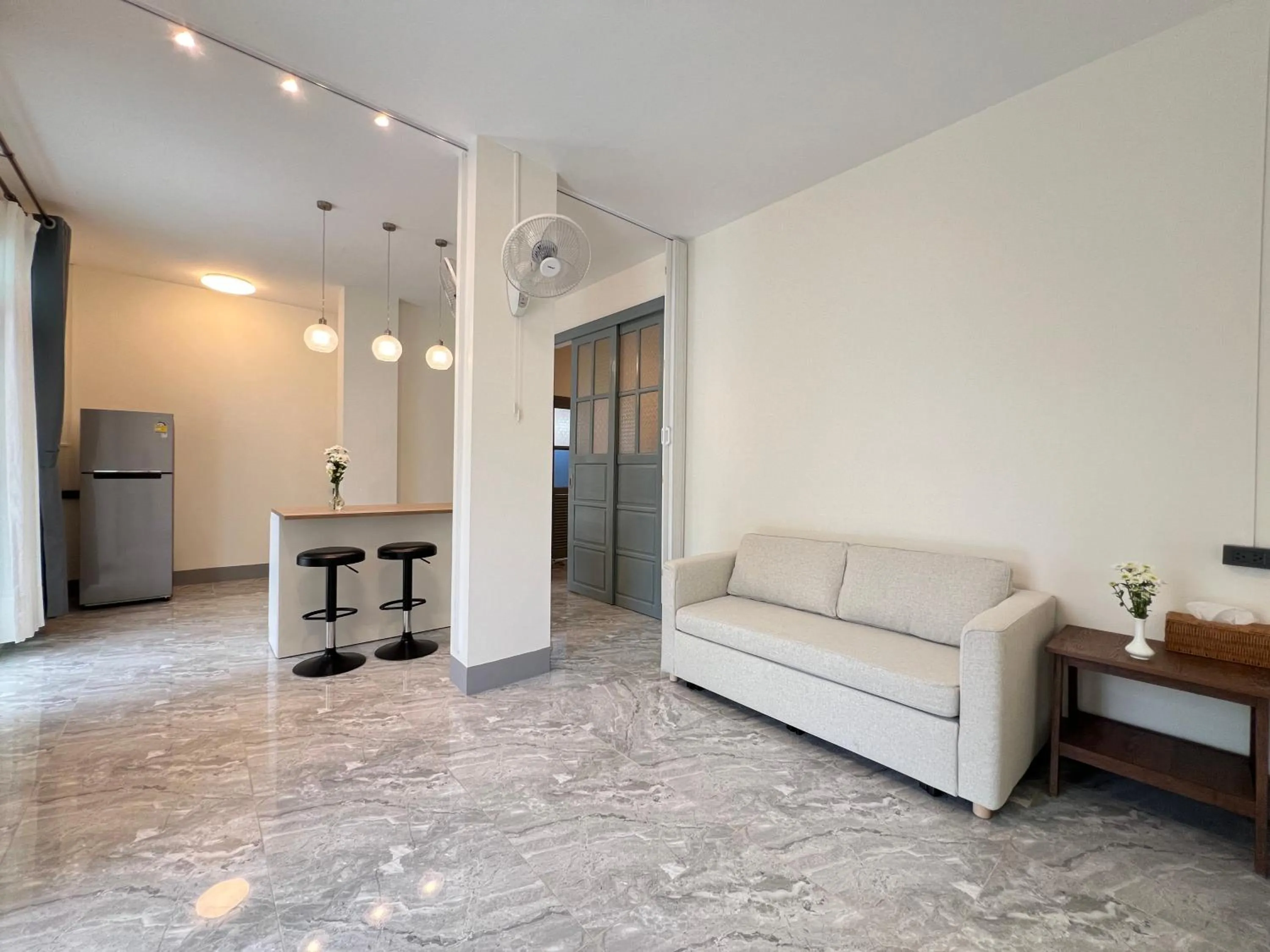 Living room in Garden House Rice Field and Mountain View