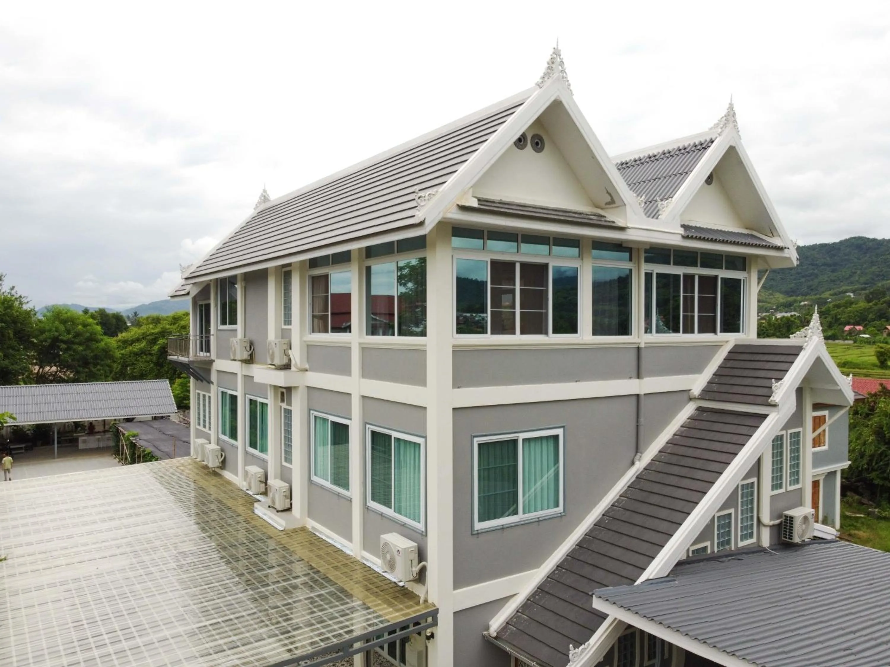 Property building in Garden House Rice Field and Mountain View