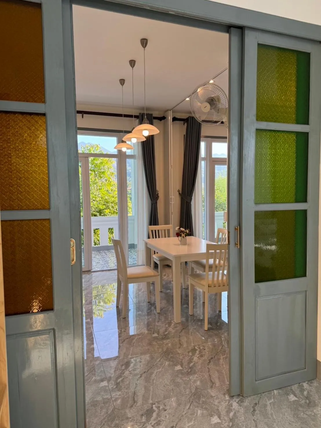 Property building in Garden House Rice Field and Mountain View