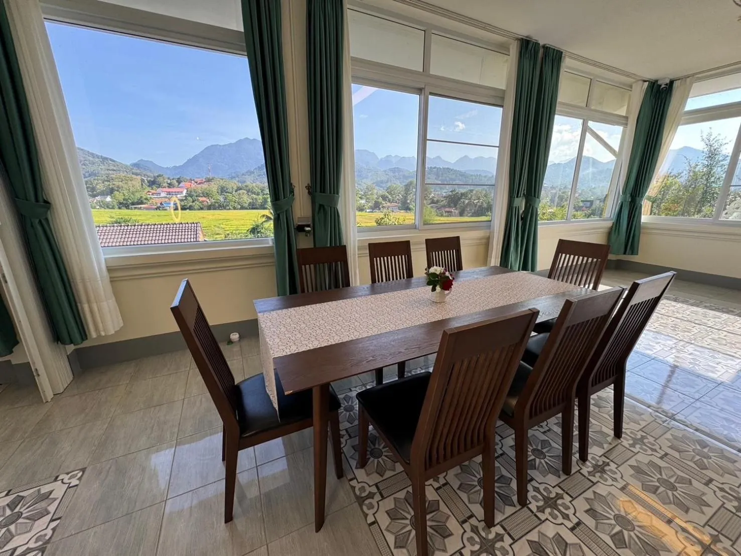 Property building in Garden House Rice Field and Mountain View