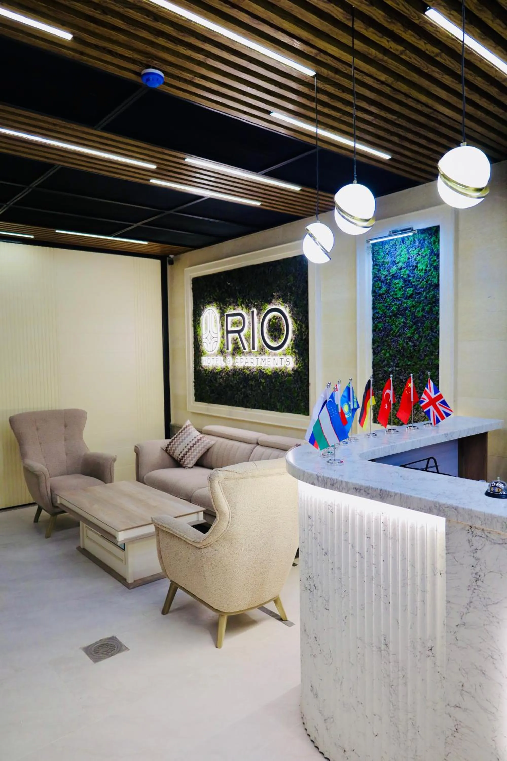 Seating area in RIO Hotel