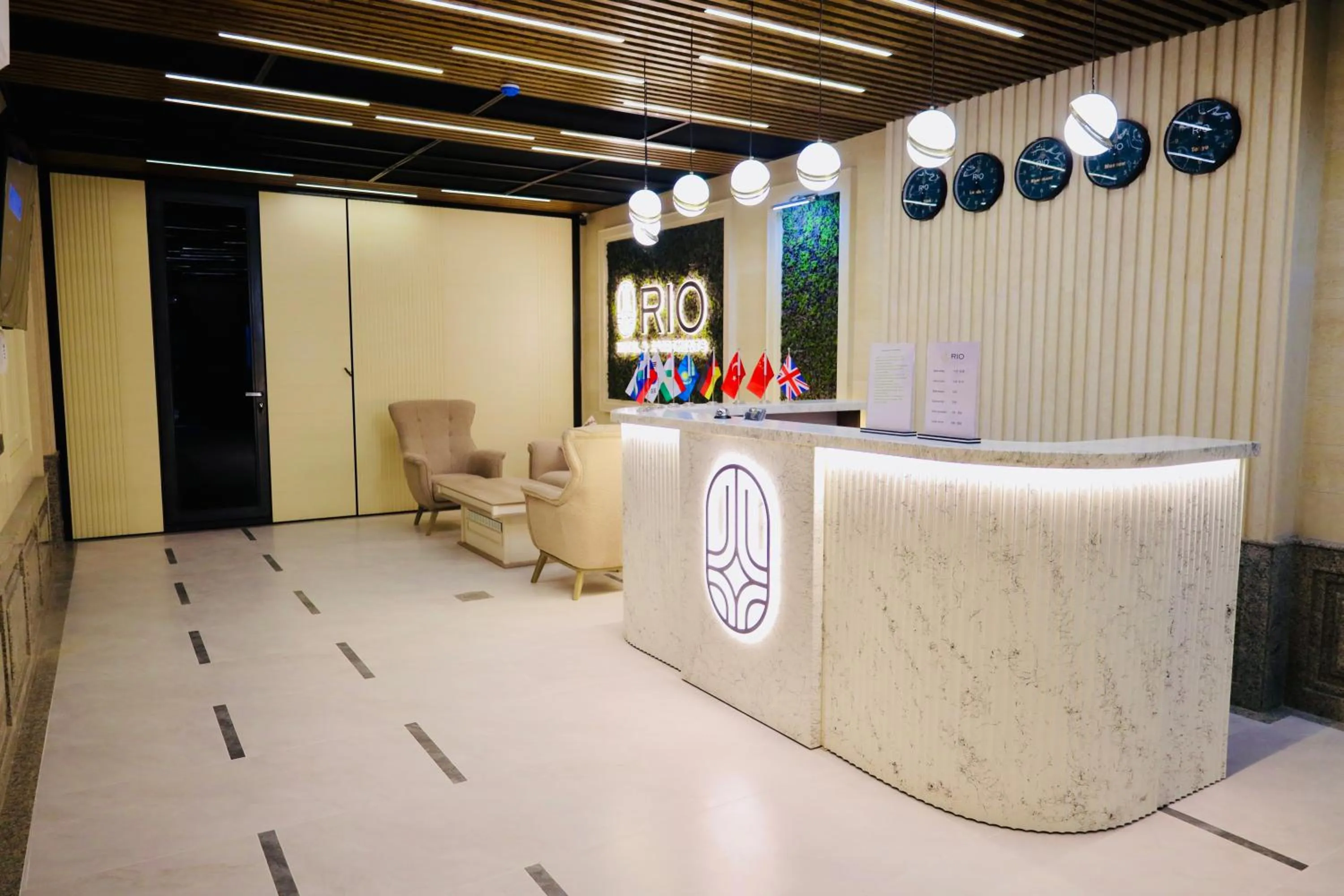 Seating area in RIO Hotel