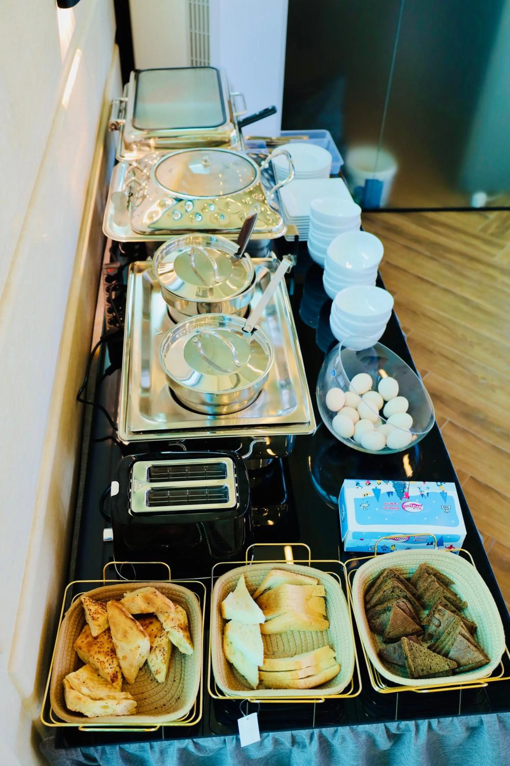 Buffet breakfast in RIO Hotel