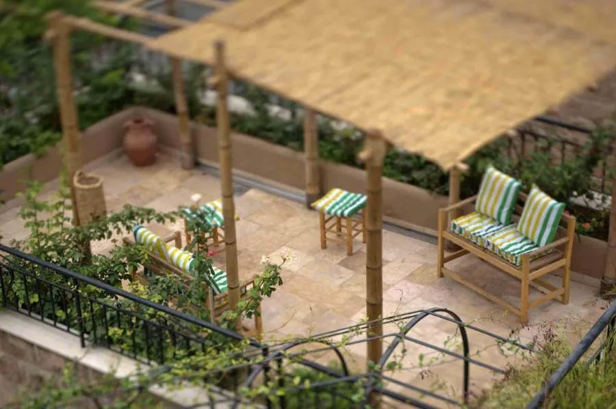 Patio in L'Auberge de la Mer