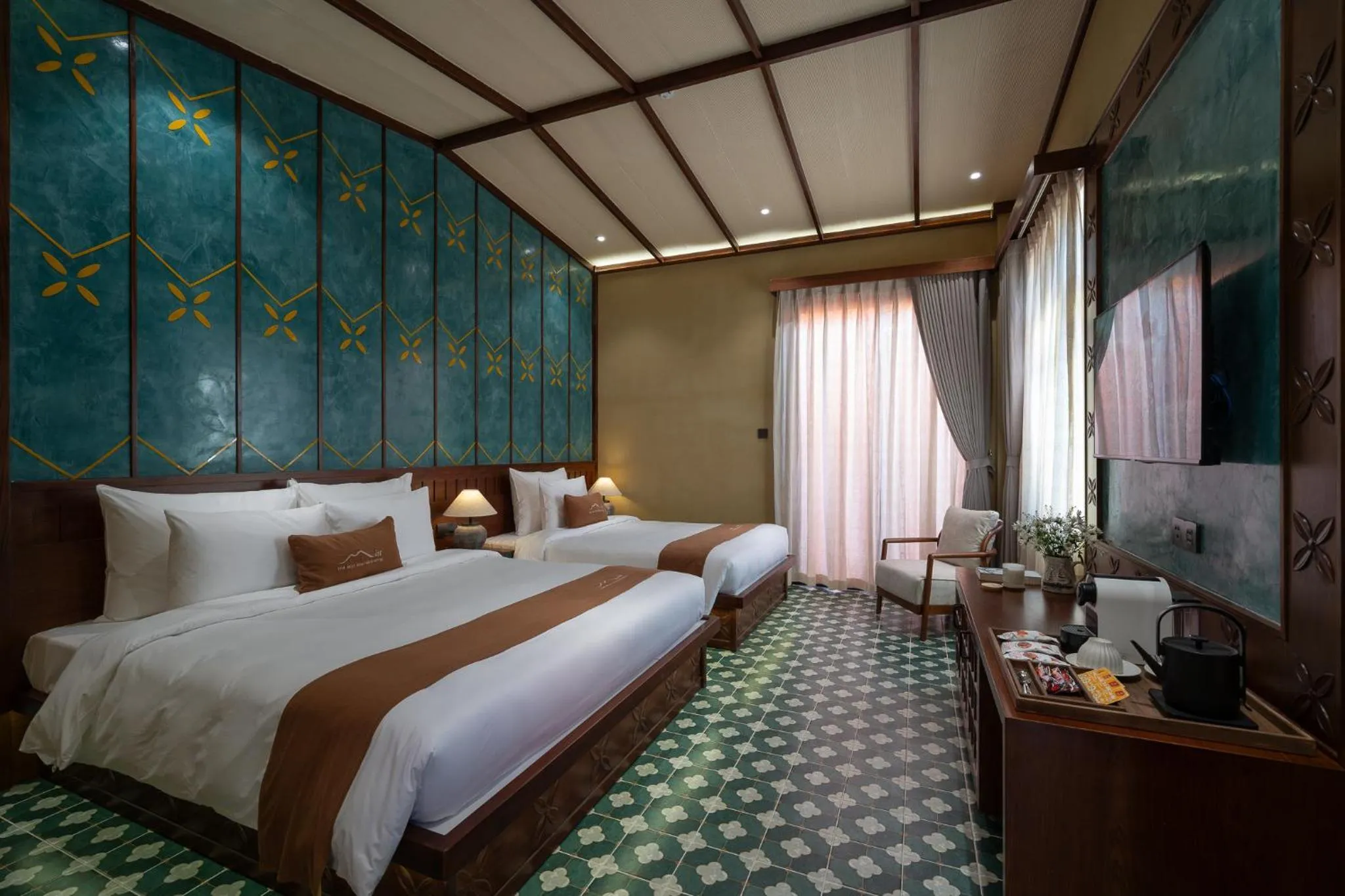 Photo of the whole room, Bed in The Mist Boutique DaLat Hotel