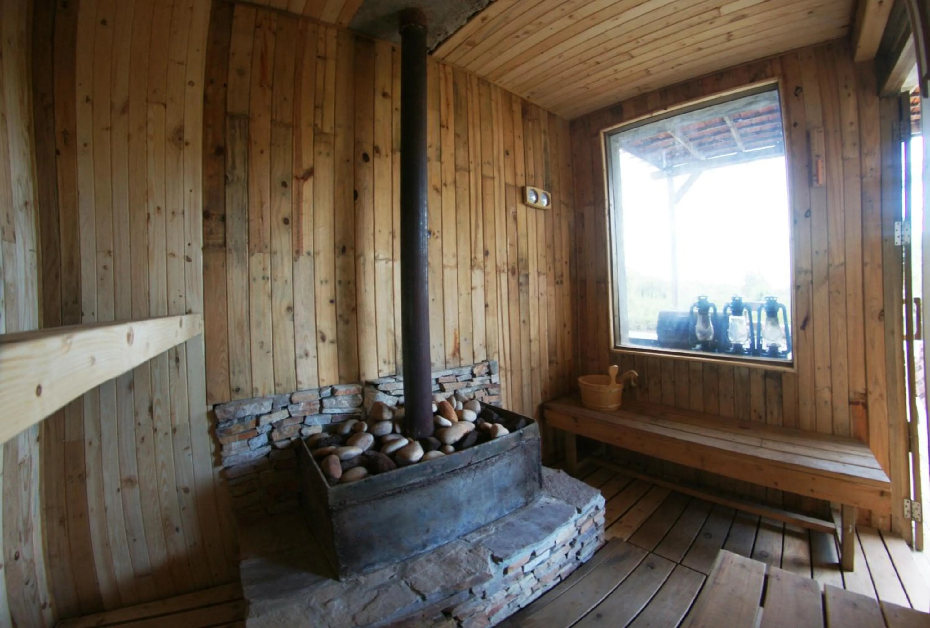 Sauna in Yellow Haven Lodge
