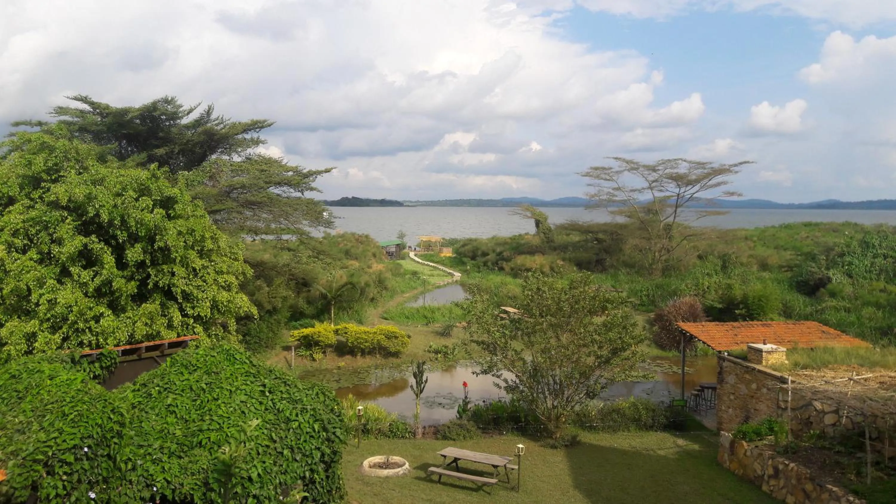 Garden view in Yellow Haven Lodge