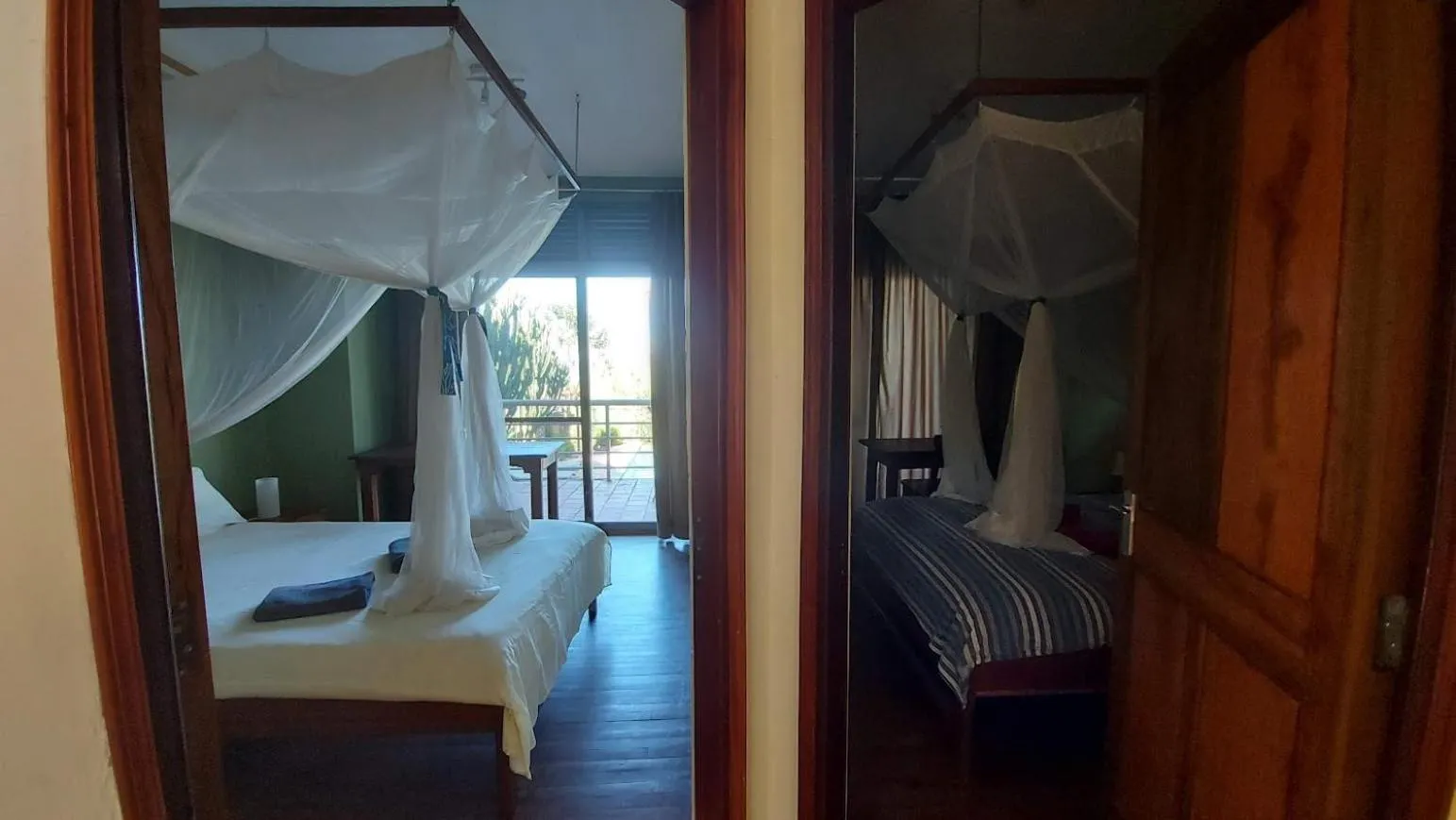 Bed in Yellow Haven Lodge