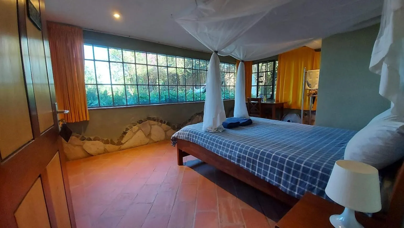 Bed in Yellow Haven Lodge