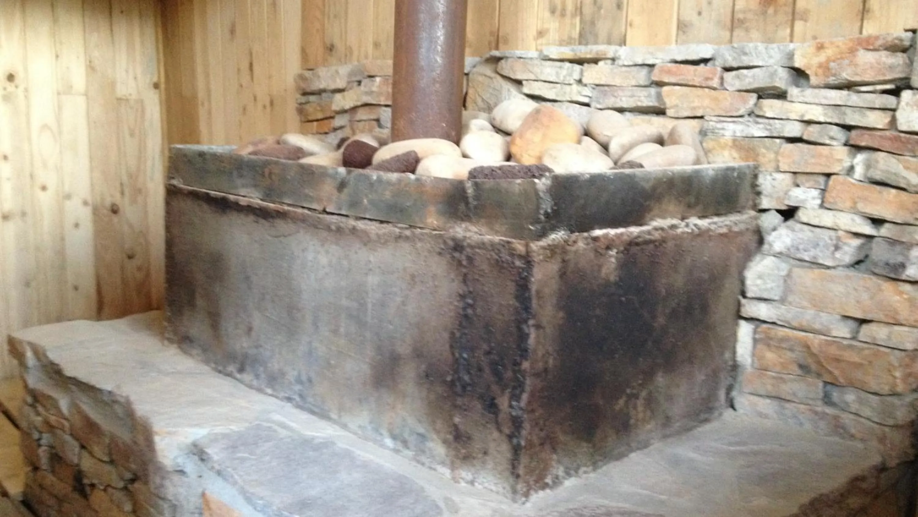 Sauna in Yellow Haven Lodge