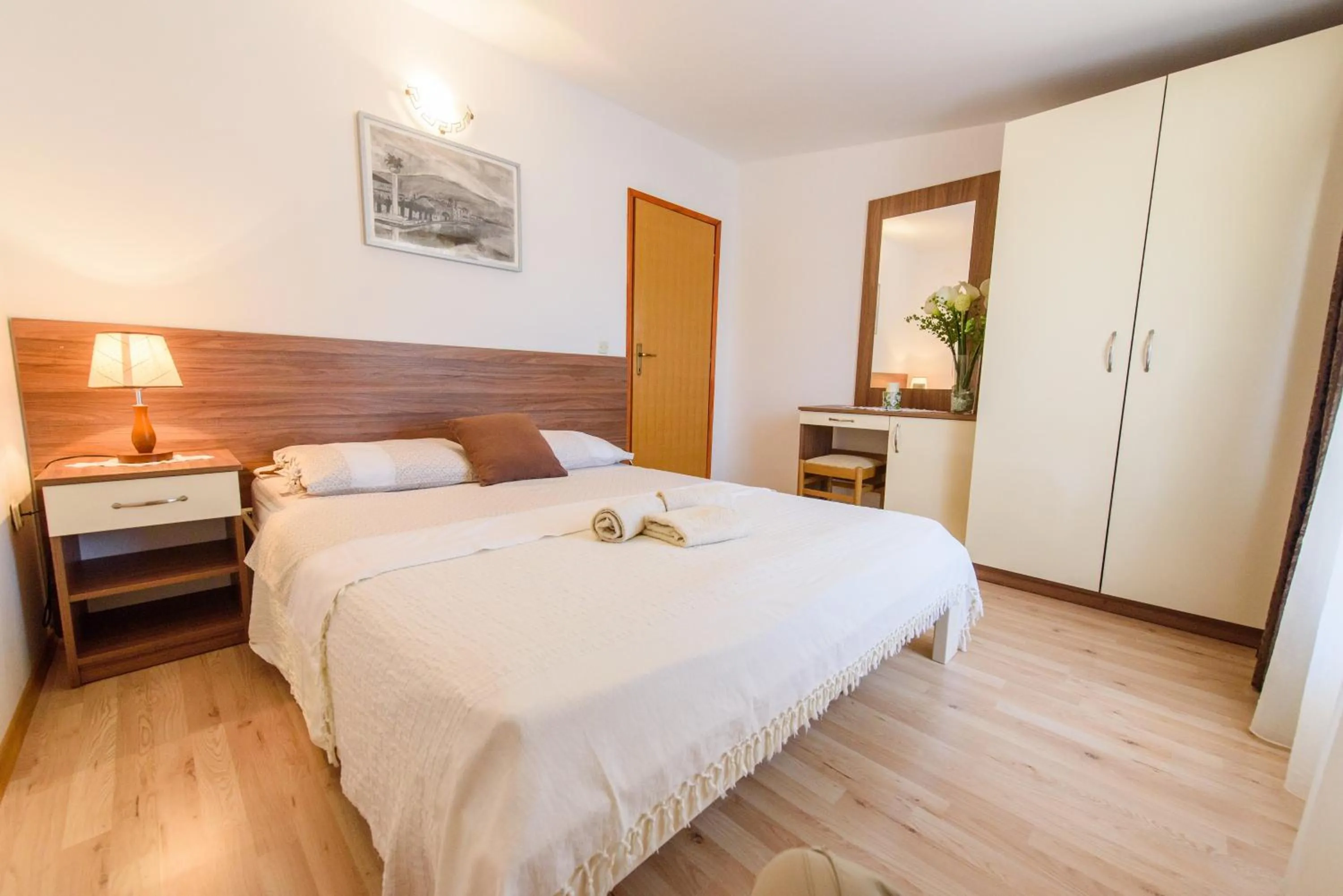 Bed in Apartments Petra