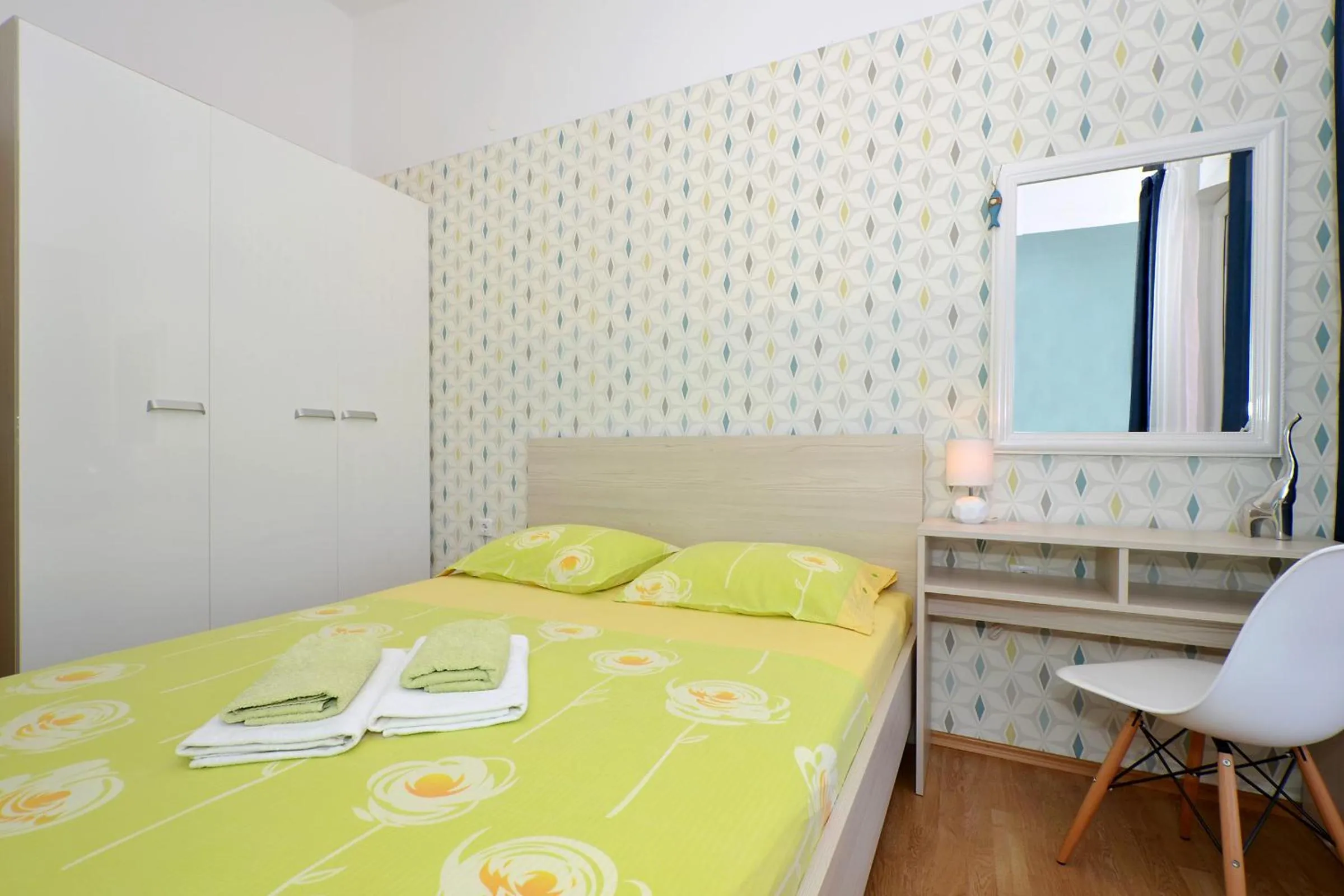 Bed in Apartments Petra
