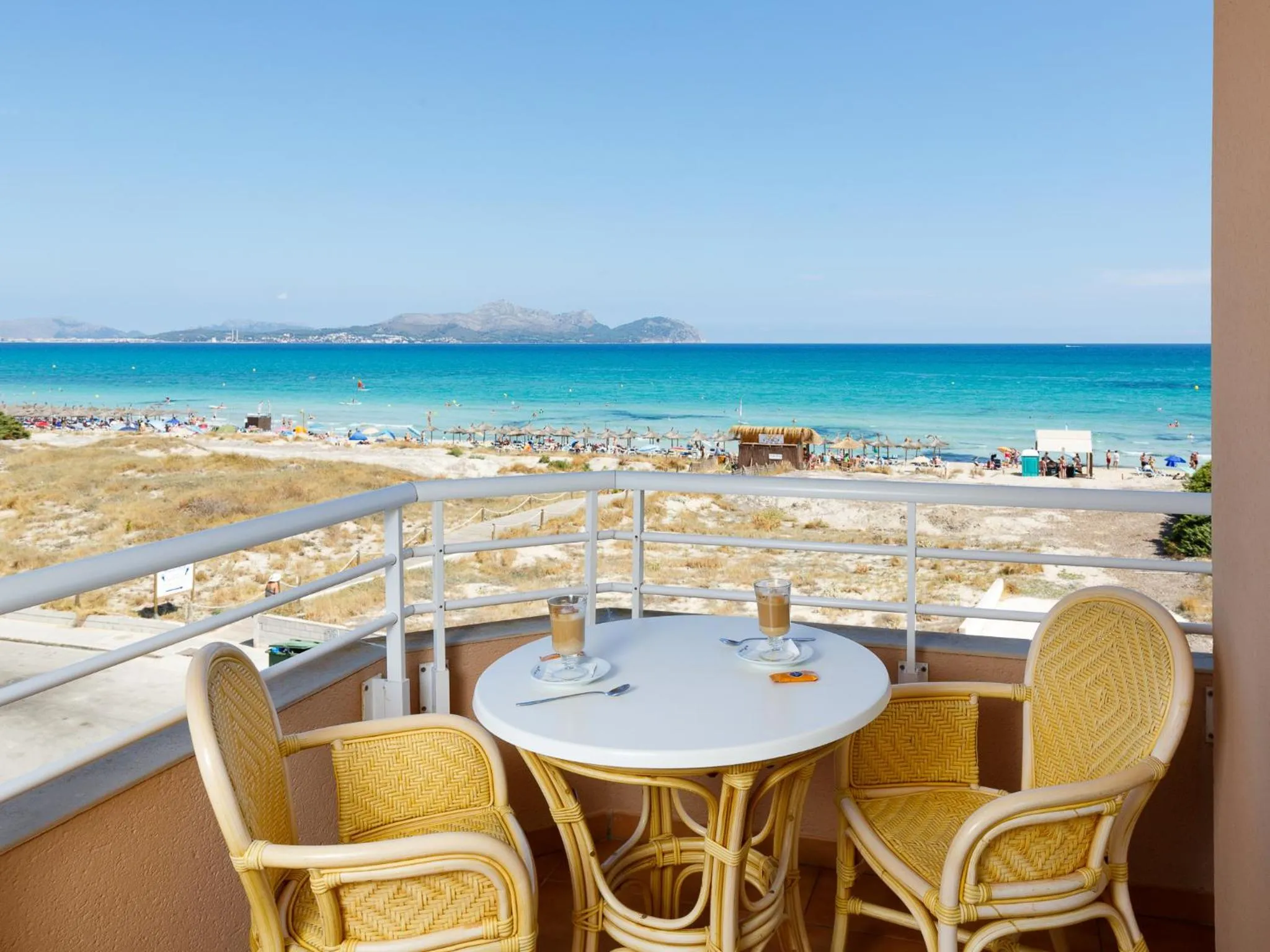 Balcony/Terrace in Aparthotel Dunes Platja