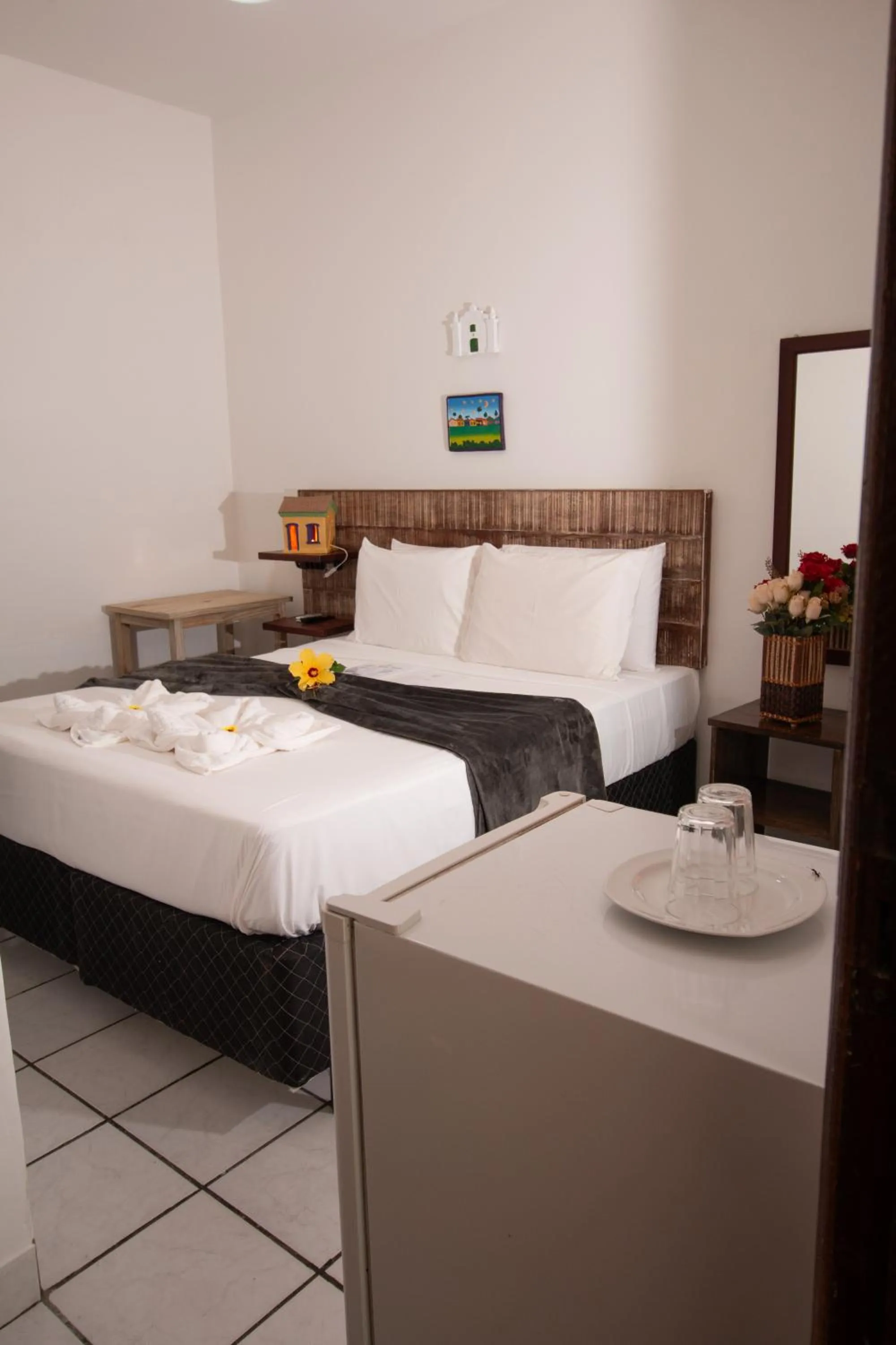 Bed in Pousada do Mineiro