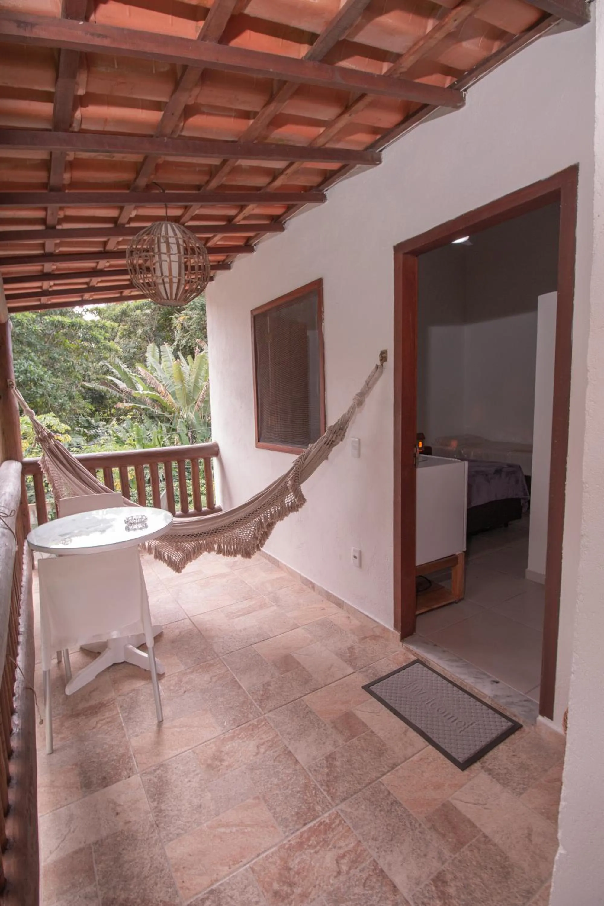 Balcony/Terrace in Pousada do Mineiro