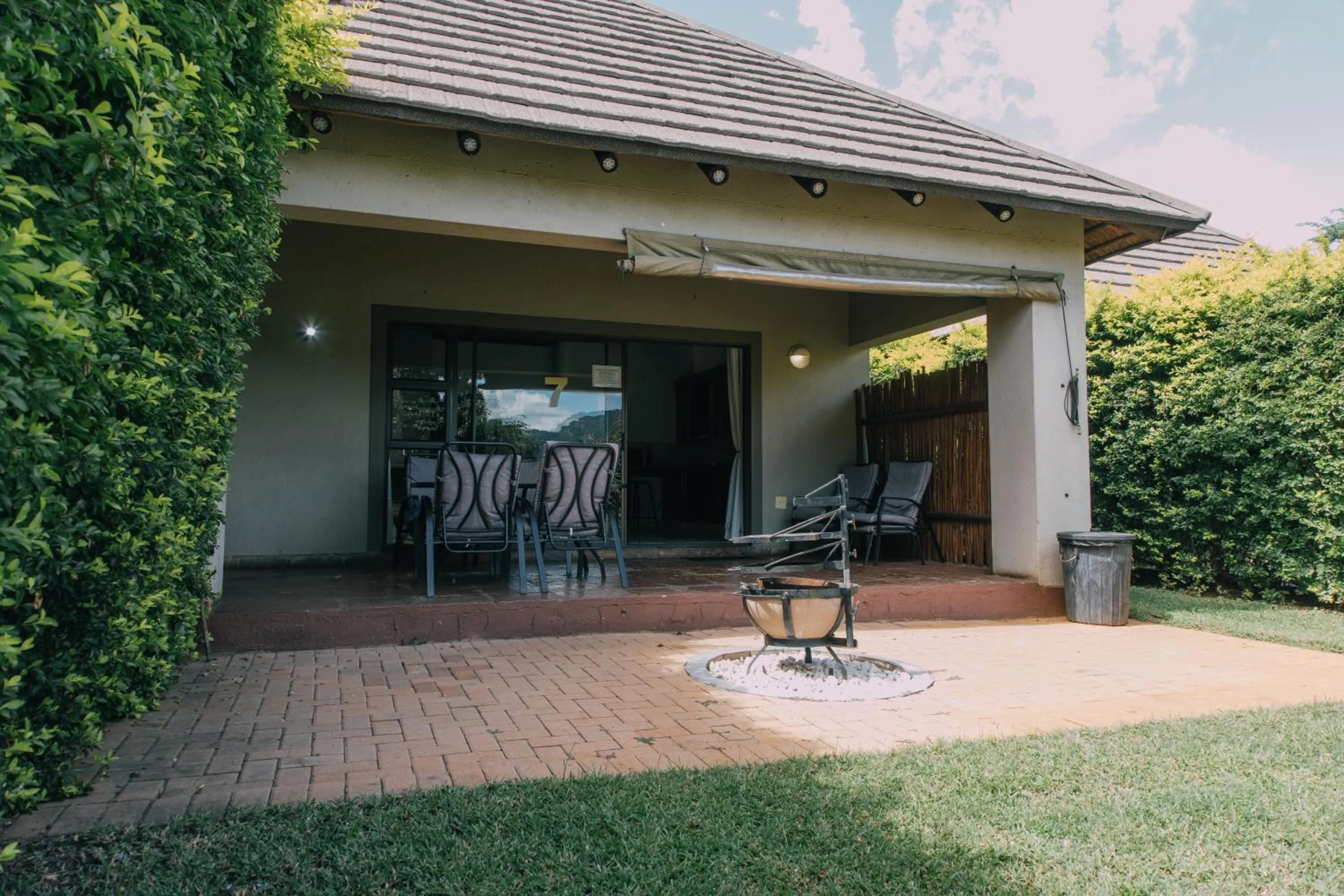 Patio in Kruger View Chalets