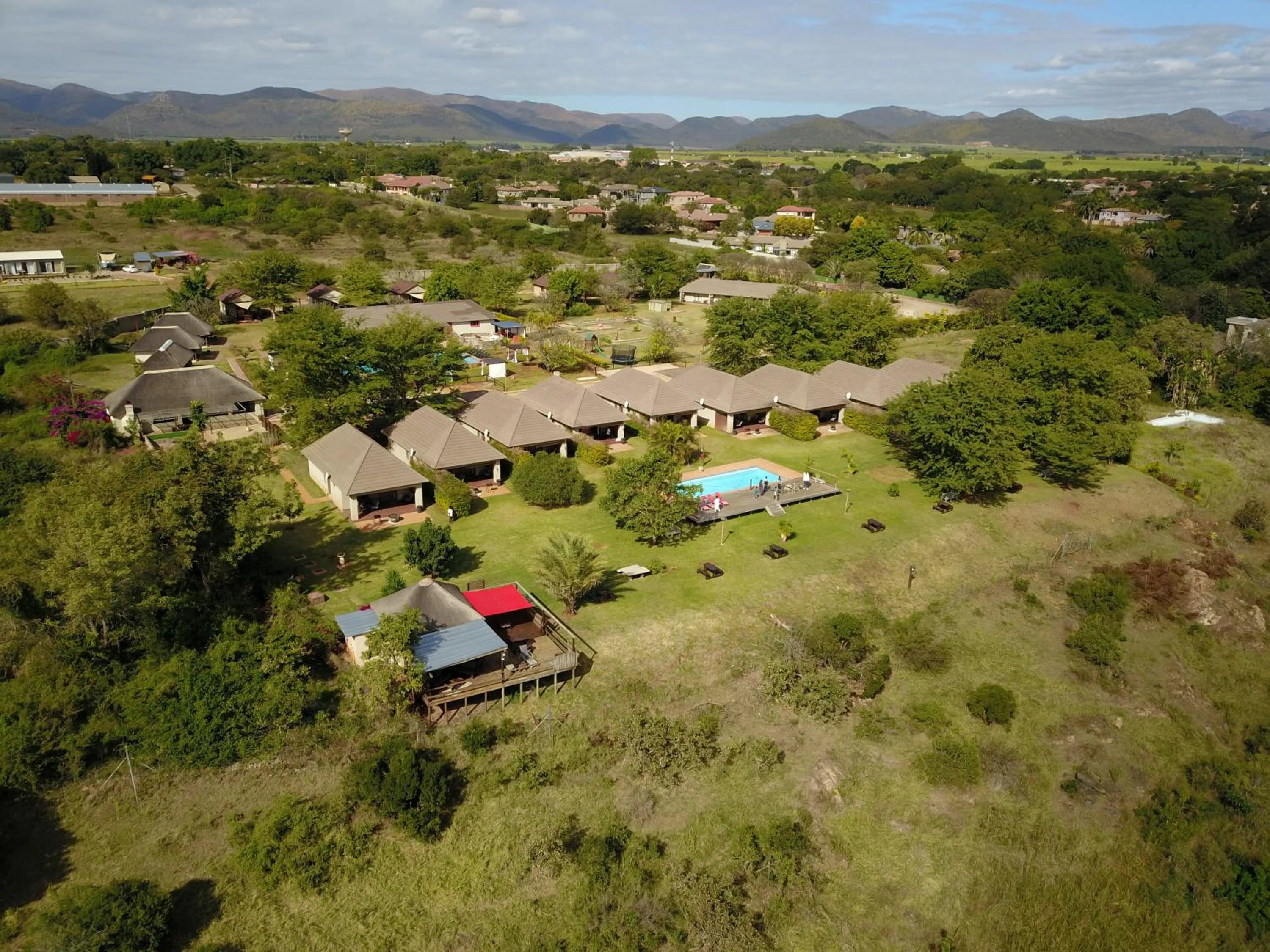 Bird's eye view in Kruger View Chalets