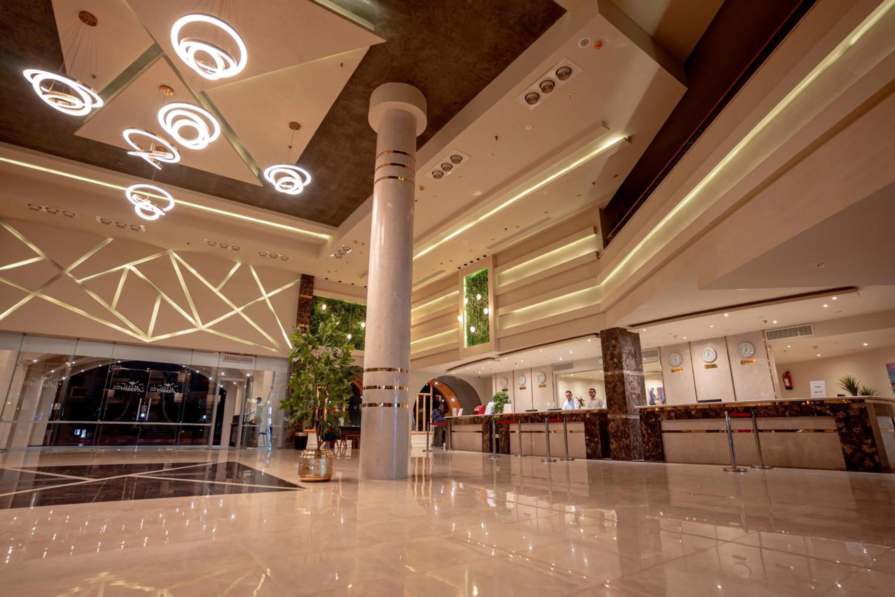 Lobby or reception in Aladdin Beach Resort