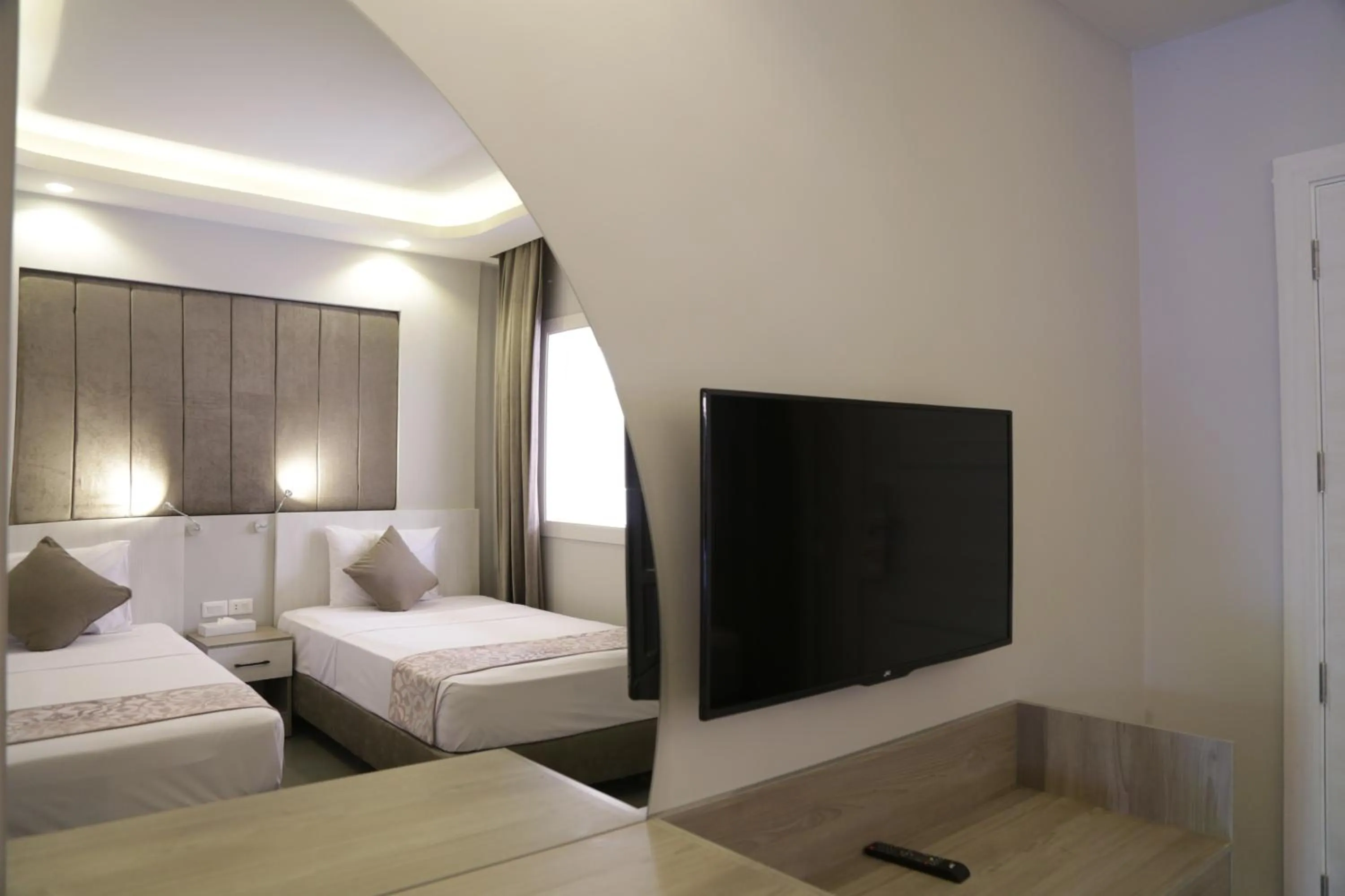 View (from property/room), Bed in Aladdin Beach Resort