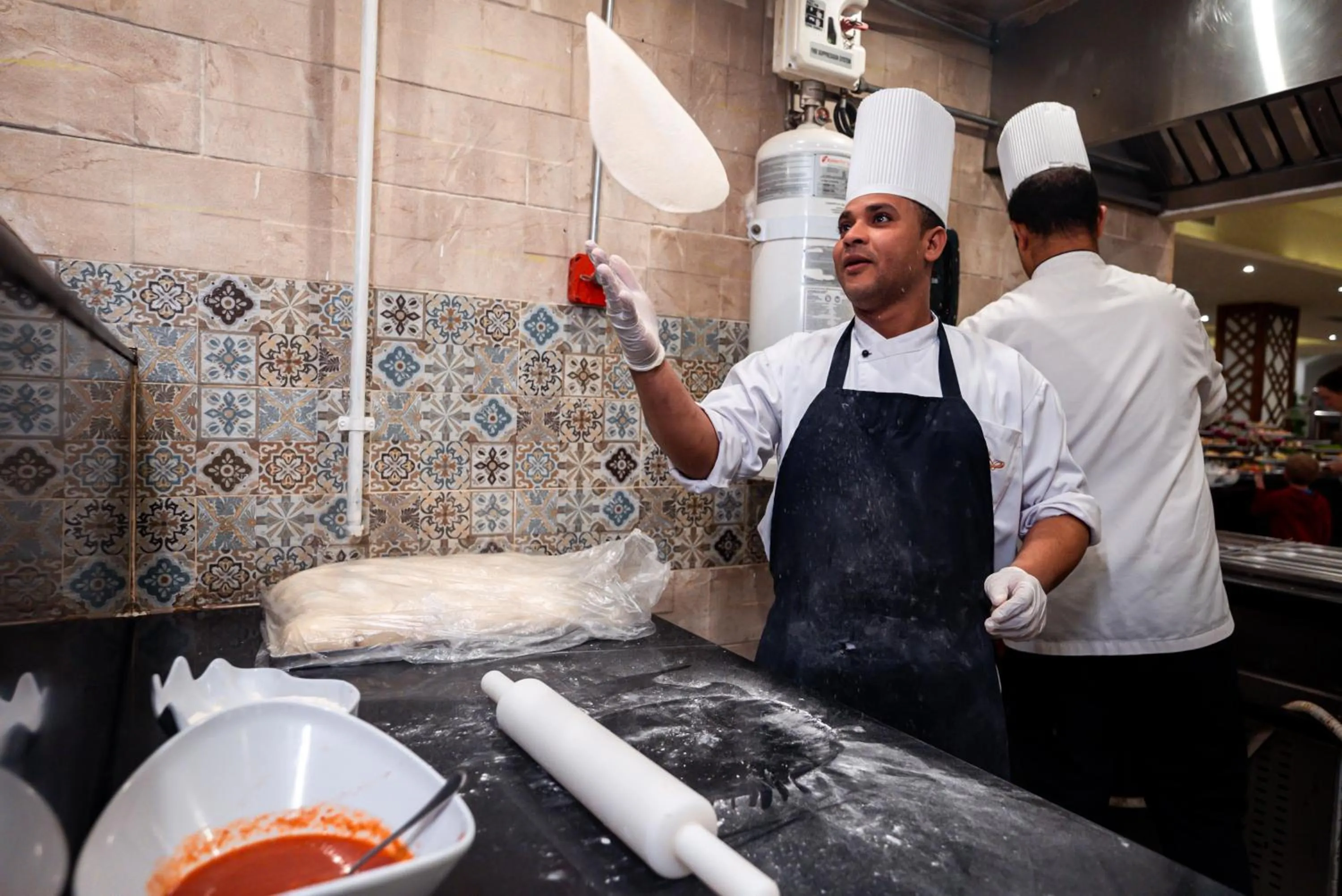 Kitchen or kitchenette in Aladdin Beach Resort