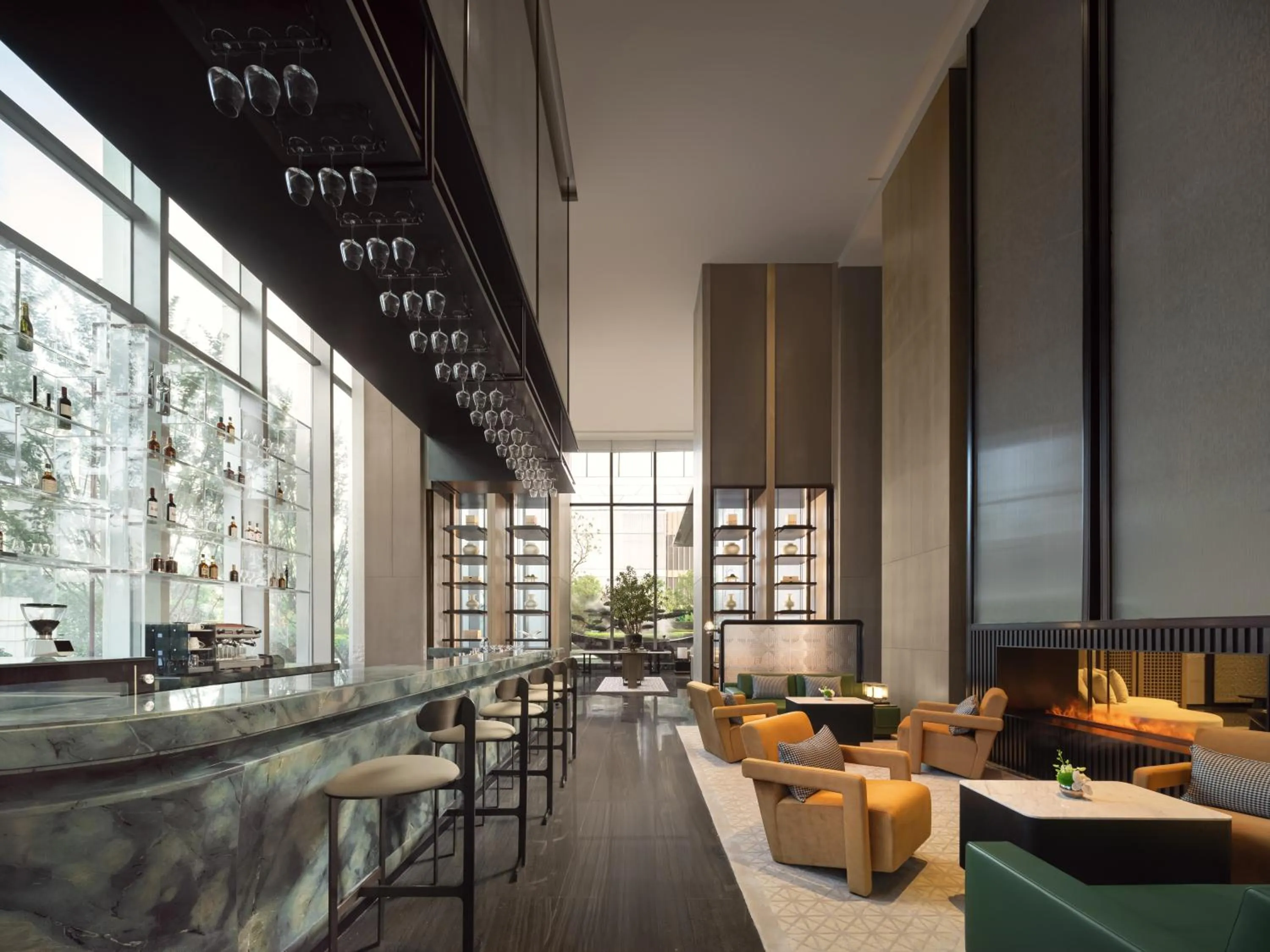 Lounge or bar in Jinmao Grandee Hotel Ningbo