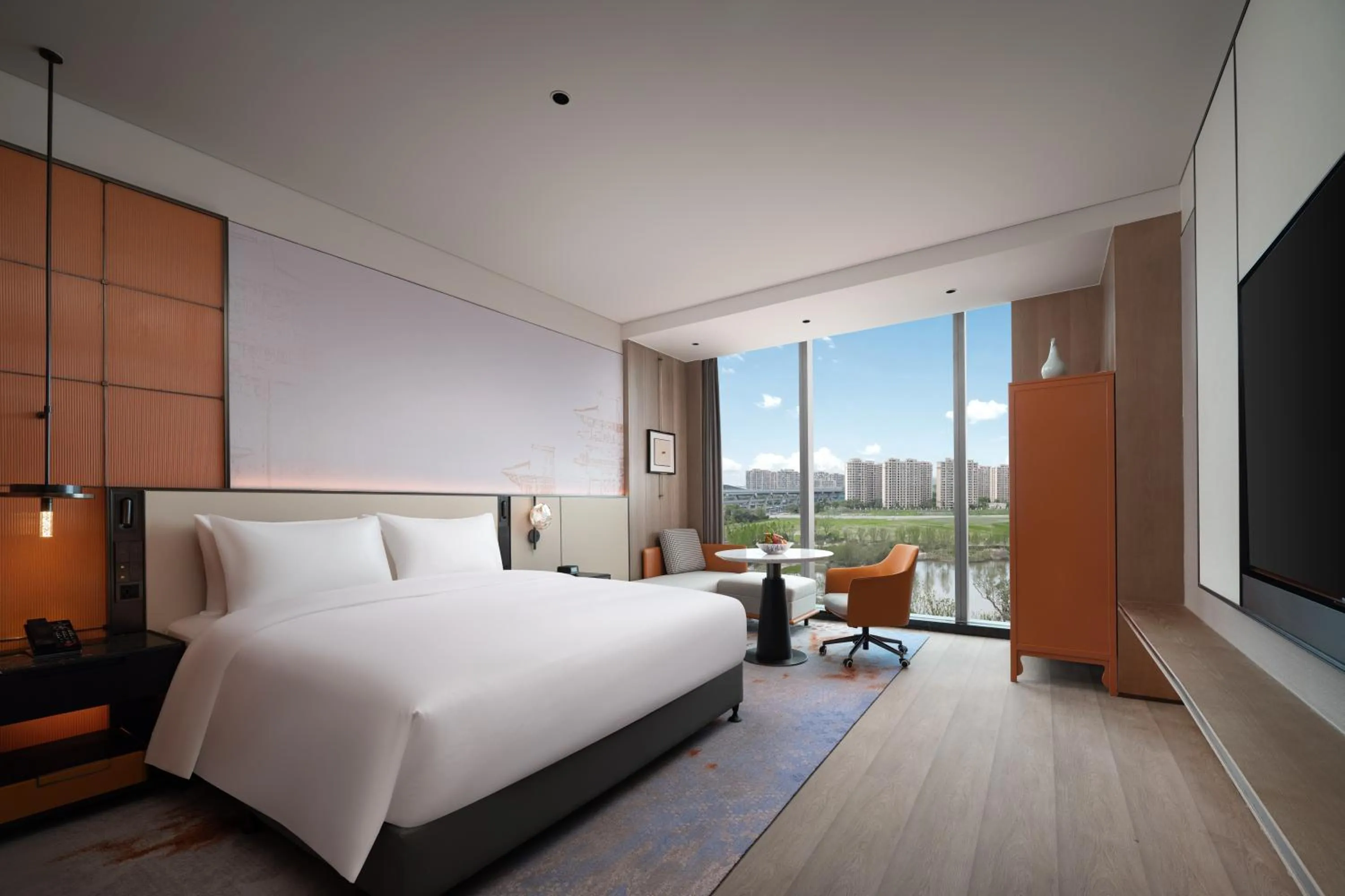 Bed in Jinmao Grandee Hotel Ningbo