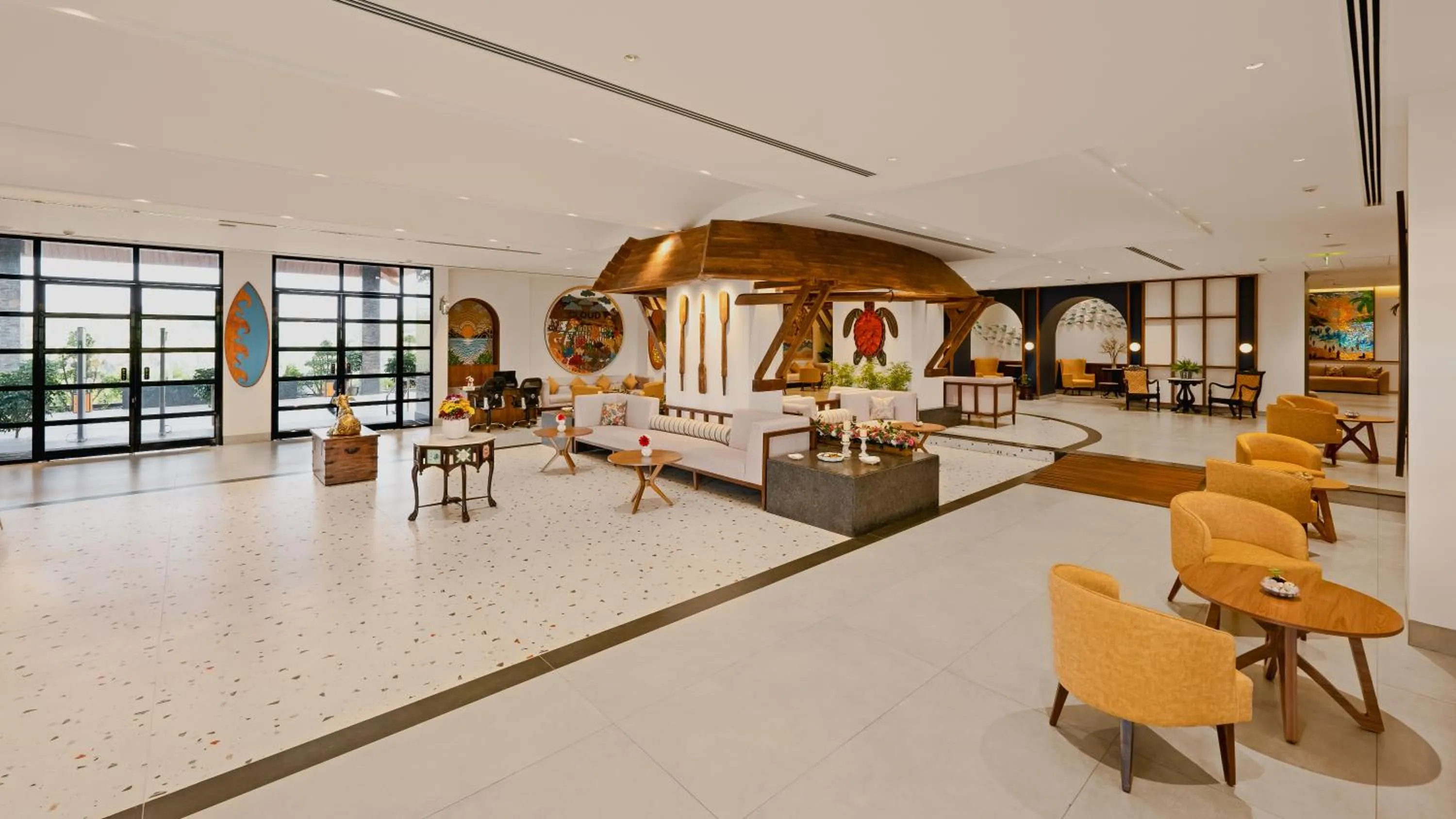 Seating area in Gateway Goa, Palolem