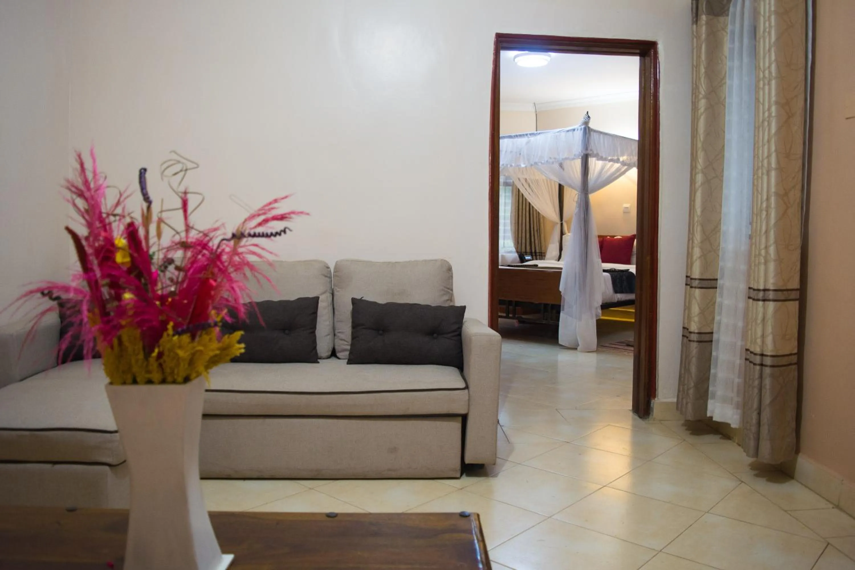 Seating area in Burch's Resort Naivasha