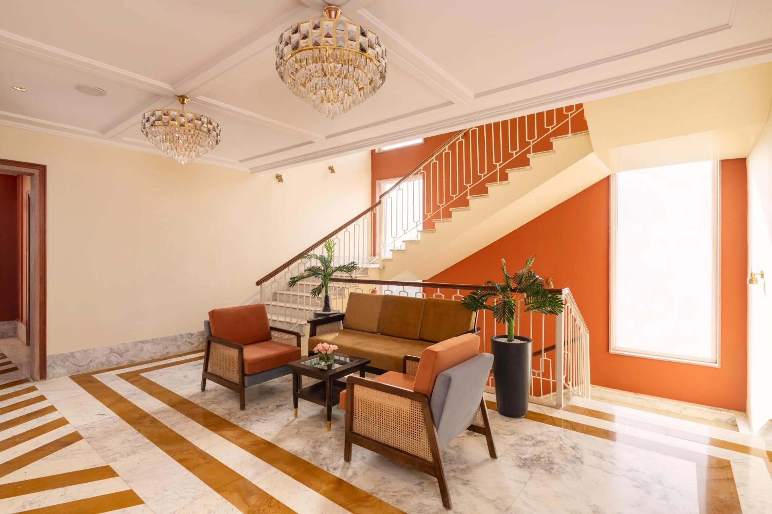 Communal lounge/ TV room in Raasvan, Vrindavan- AM Hotel Kollection