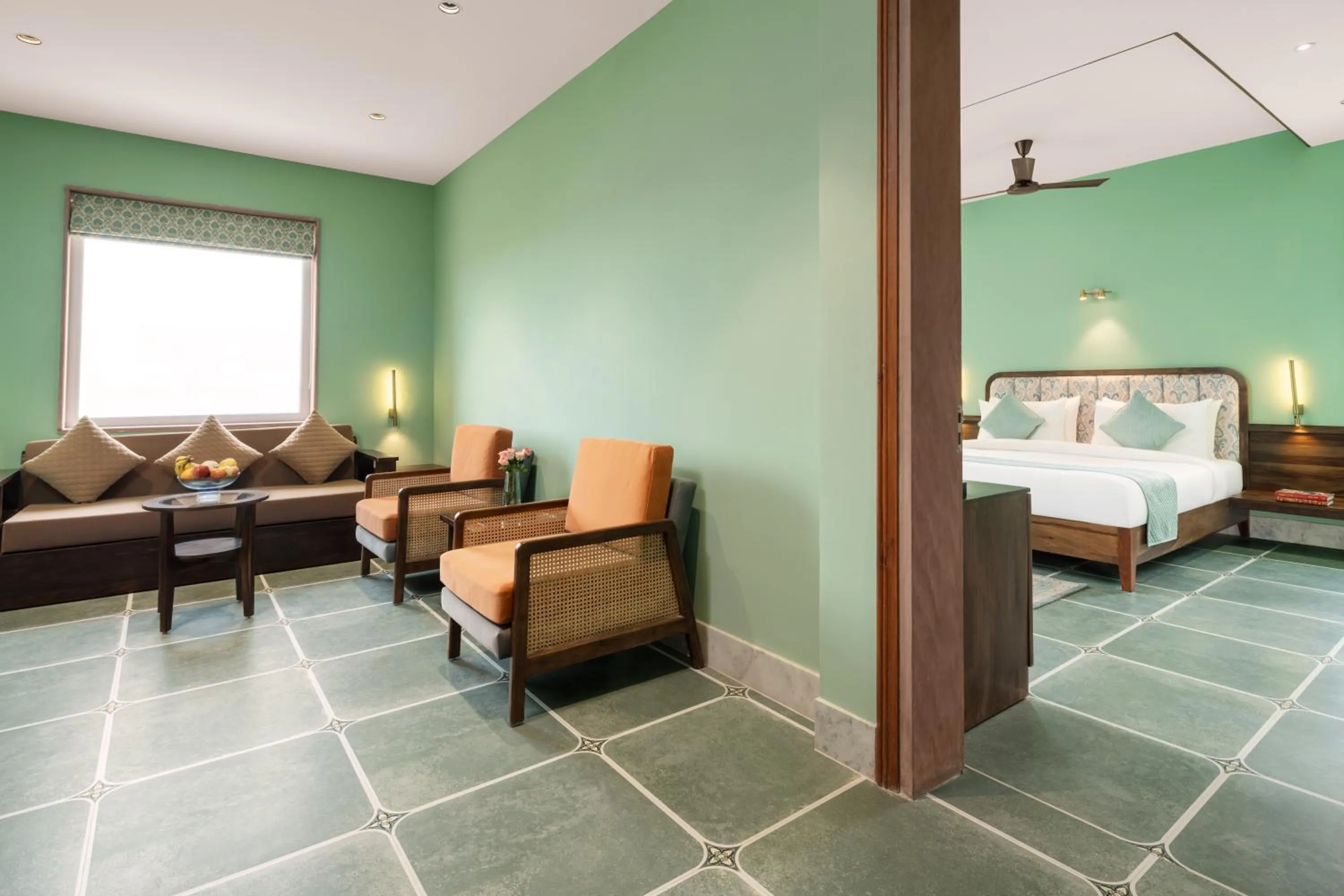 Bedroom, Bed in Raasvan, Vrindavan- AM Hotel Kollection